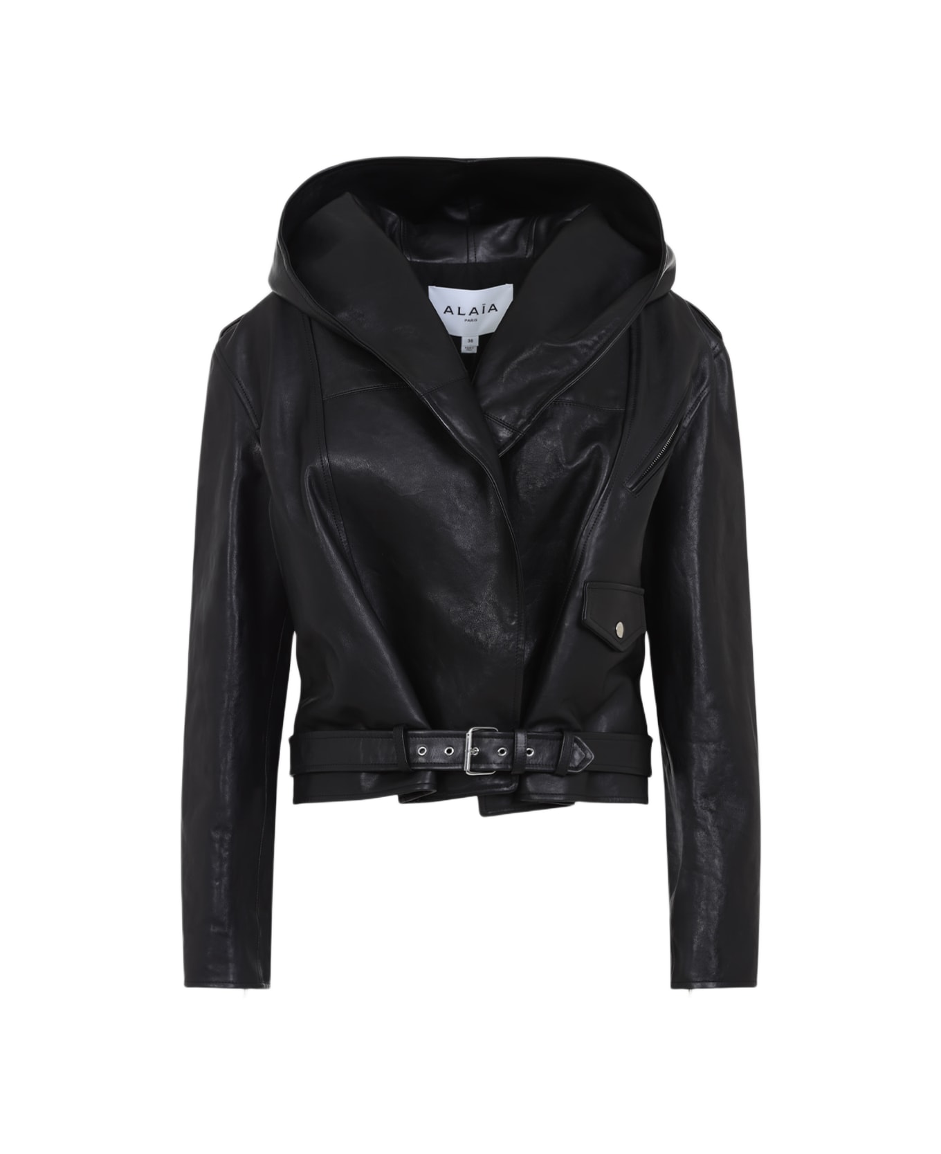 Alaia 'biker' Hooded Jacket - Noir Alaia