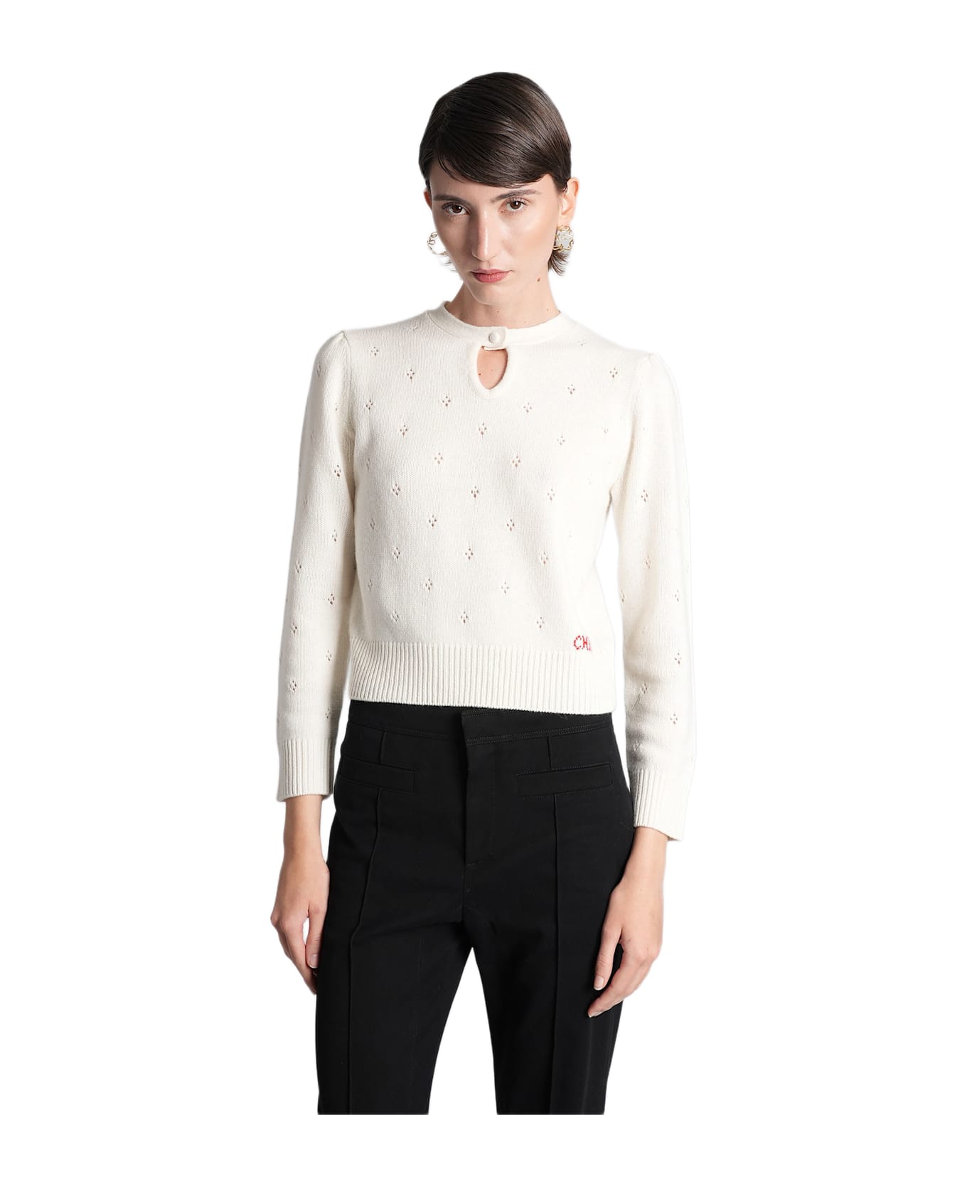 Chloé Knitwear In Beige Wool - beige