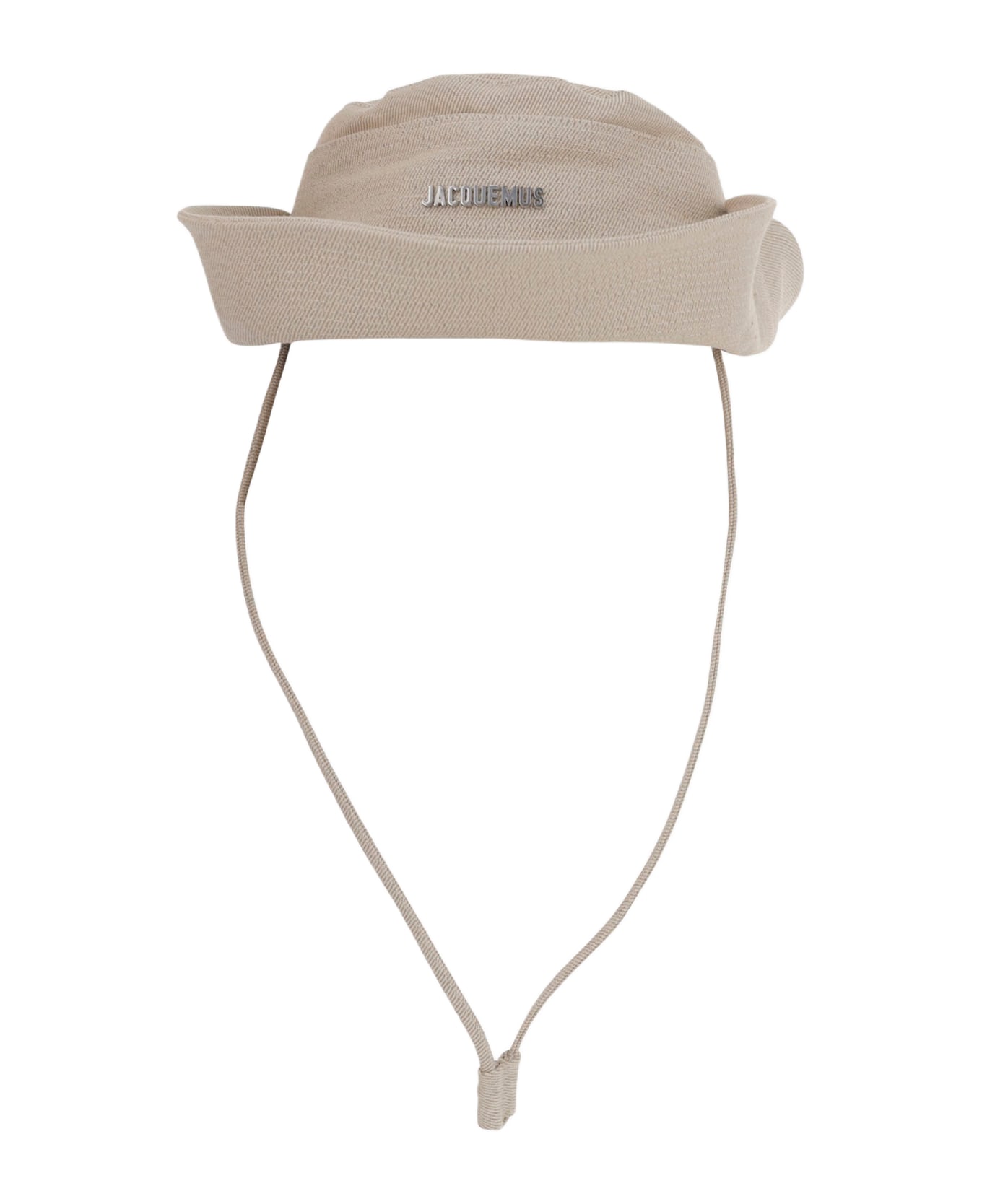 Jacquemus Fisherman Hat With Logo - White