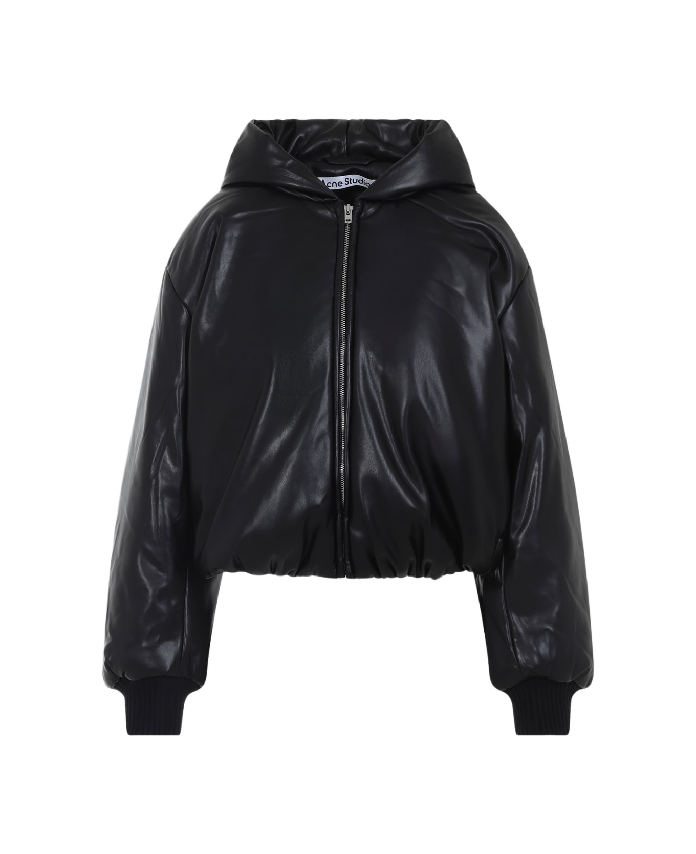 Acne Studios Polyester Bomber Jacket - BLACK
