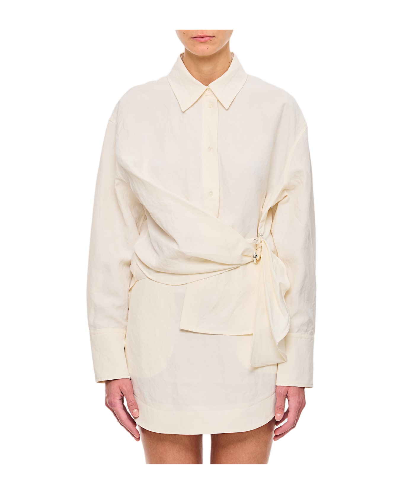 J.W. Anderson Draped Twisted Shirt - White
