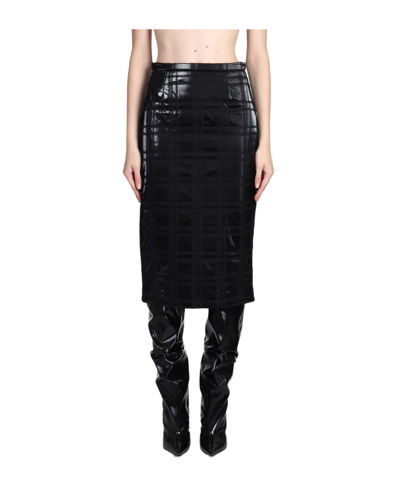 Rochas Skirt In Black Polyamide - black