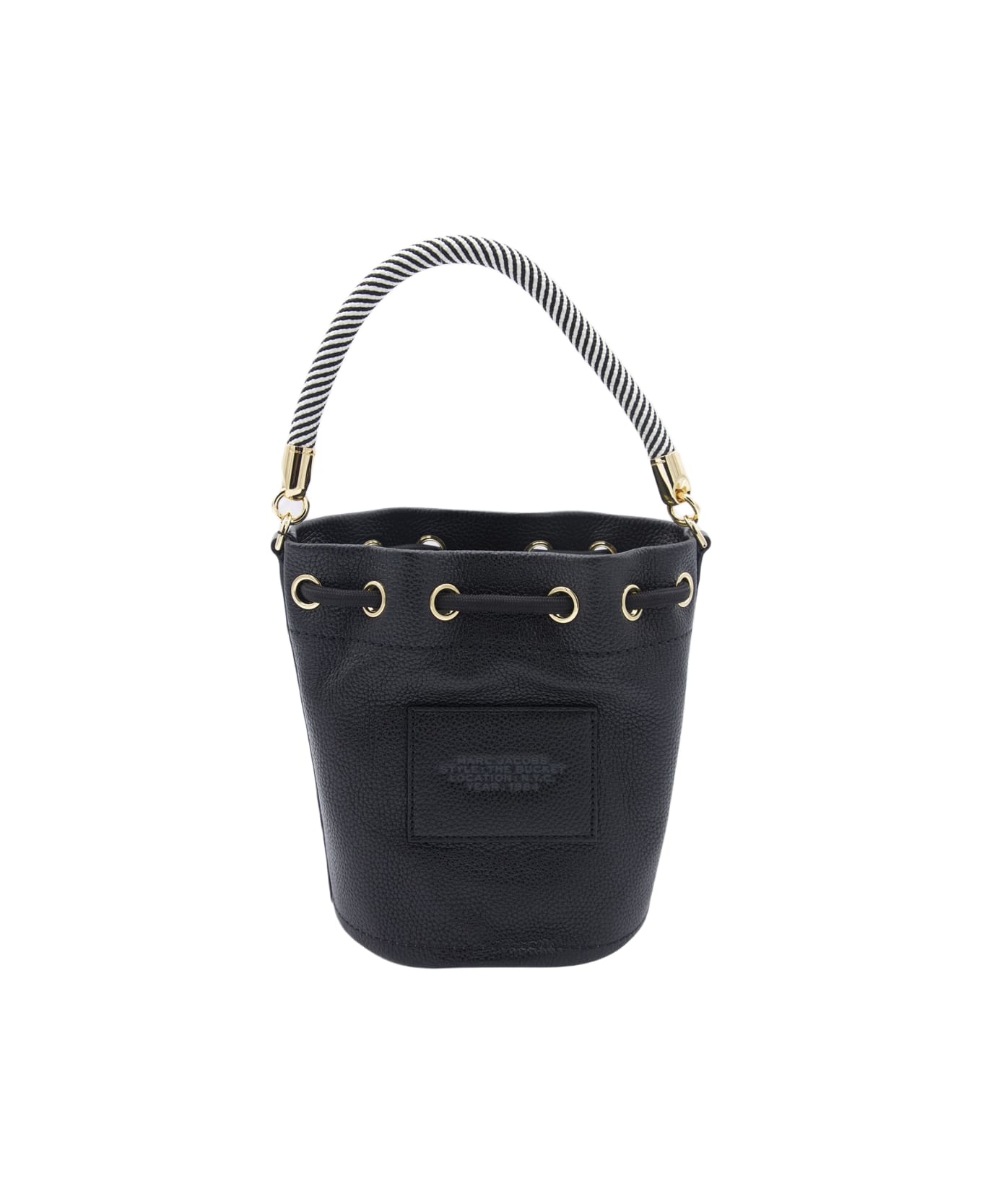Marc Jacobs Black Leather Bucket Bag - Black