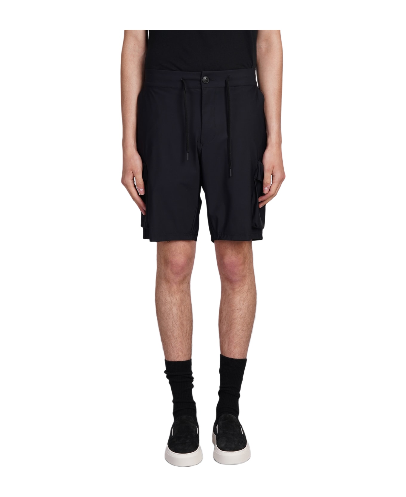 MC2 Saint Barth Deck Shorts In Black Polyamide - black