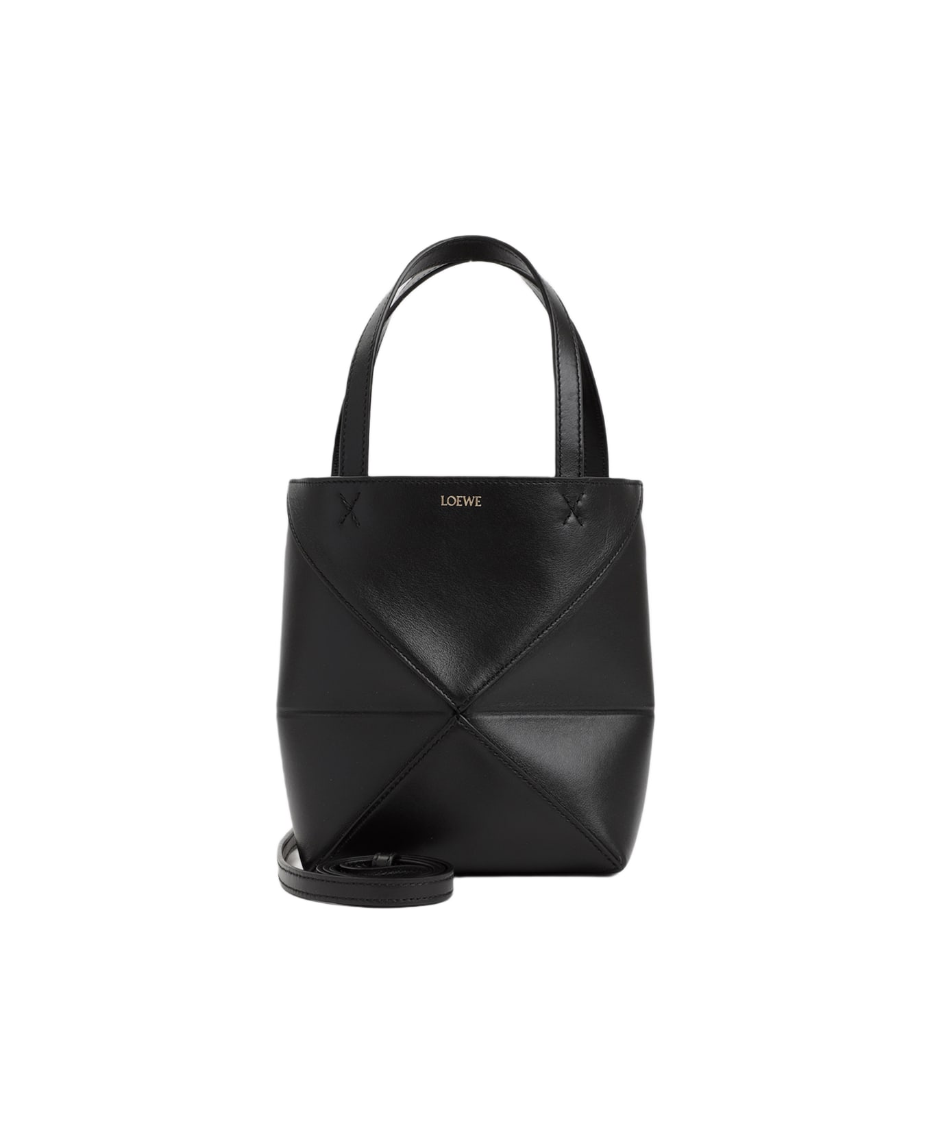 Loewe Puzzle Fold Tote Mini - Black