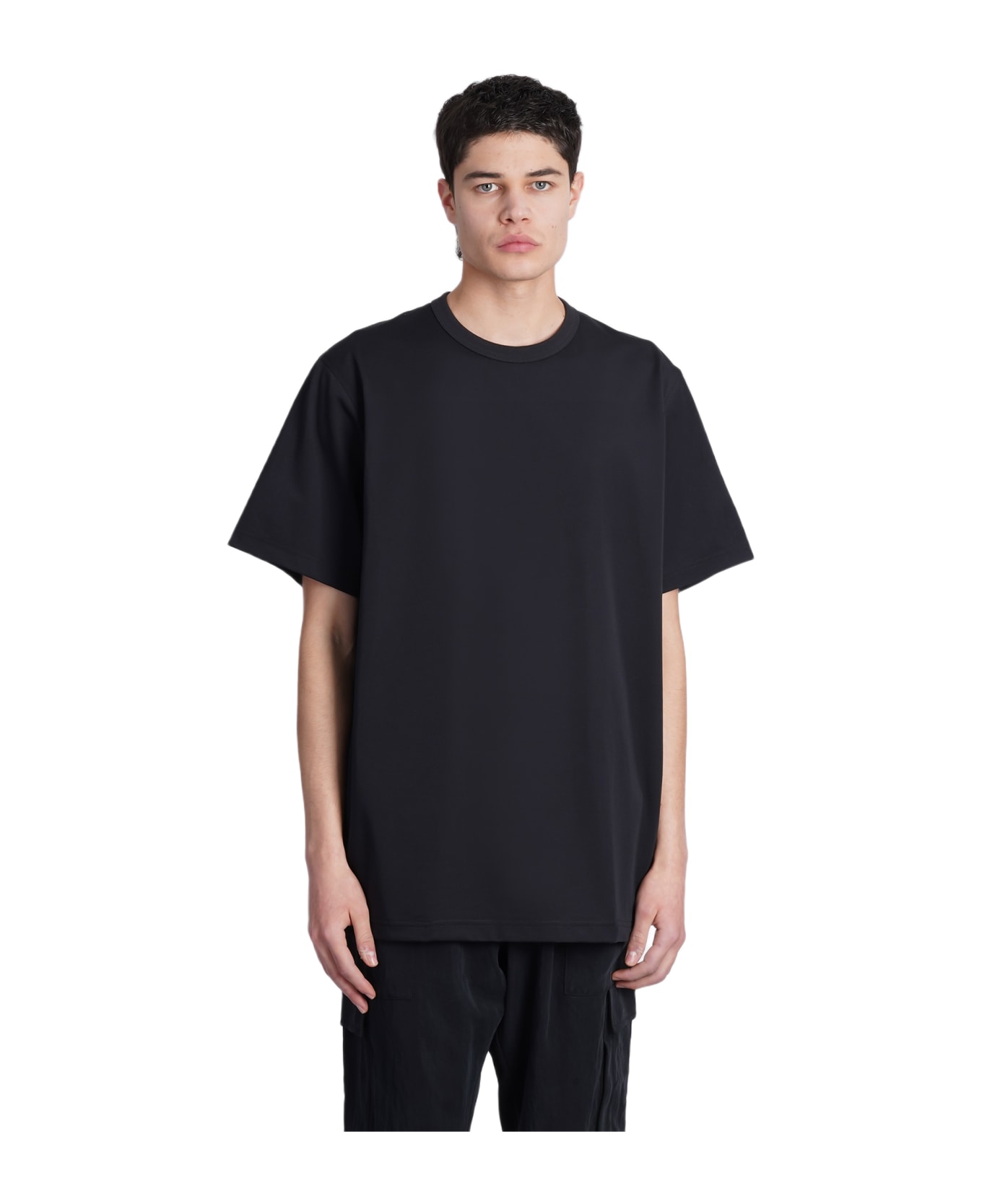 Y-3 T-shirt In Black Cotton - Nero