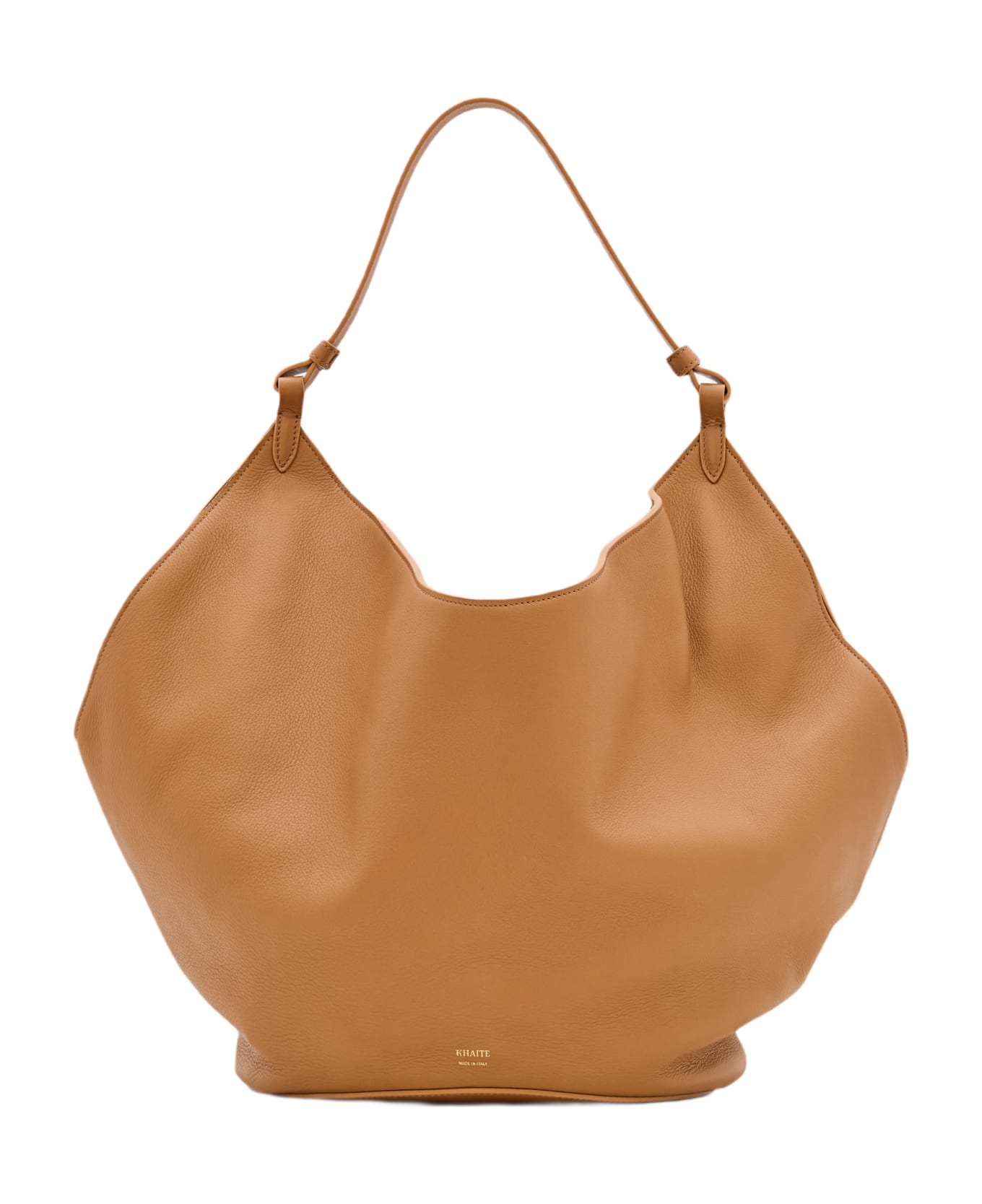 Khaite Medium Lotus Leather Bag - Beige