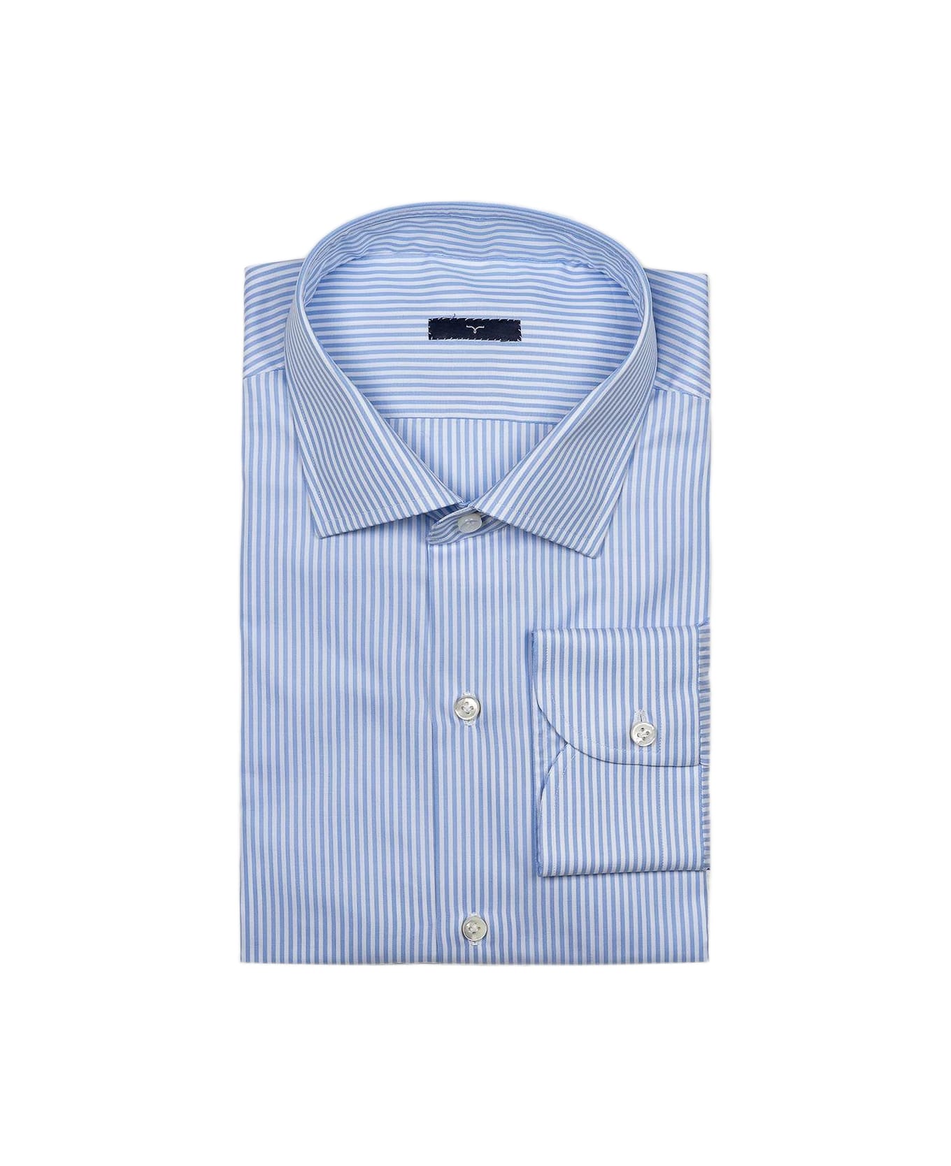 Larusmiani Handmade Shirt 'mayfair Executive' Shirt - LightBlue シャツ