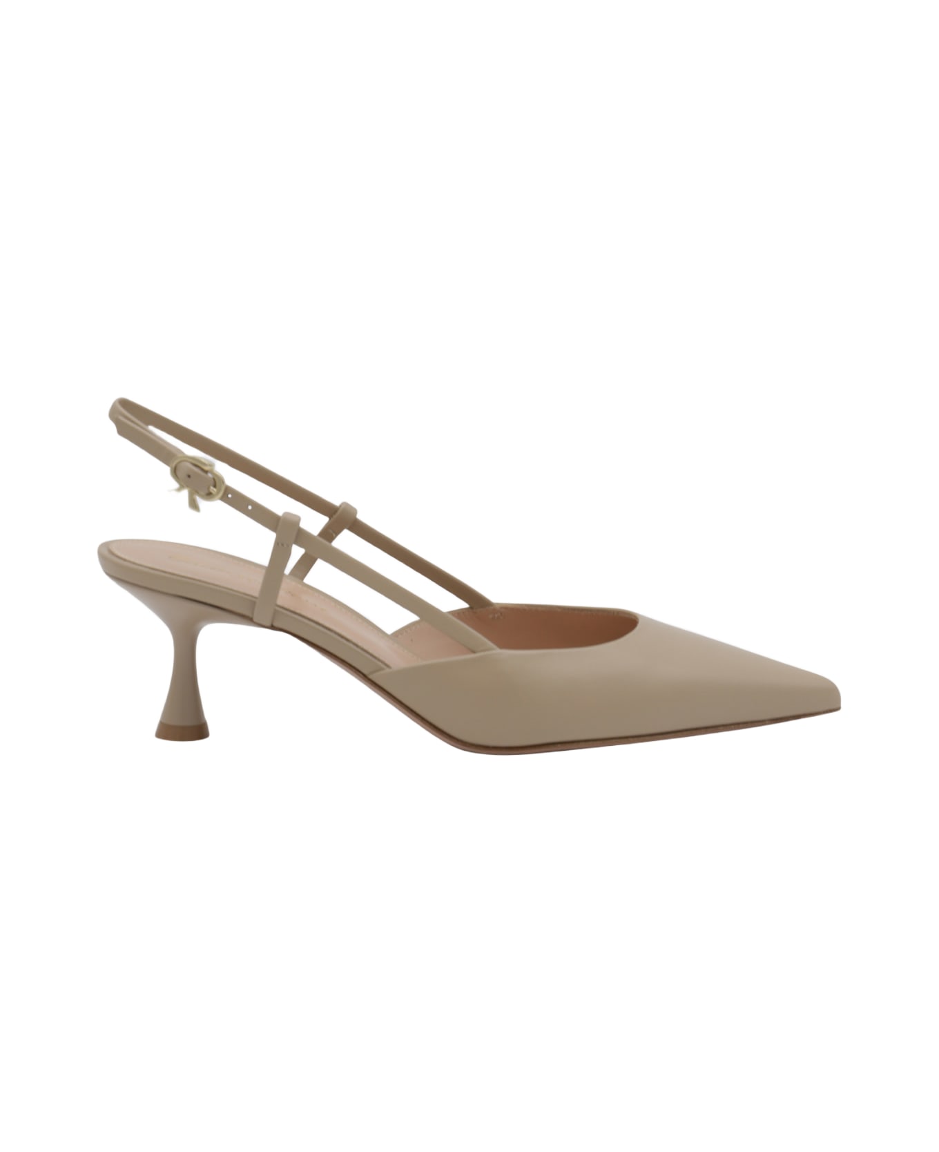 Gianvito Rossi Beige Leather Pumps - SAND