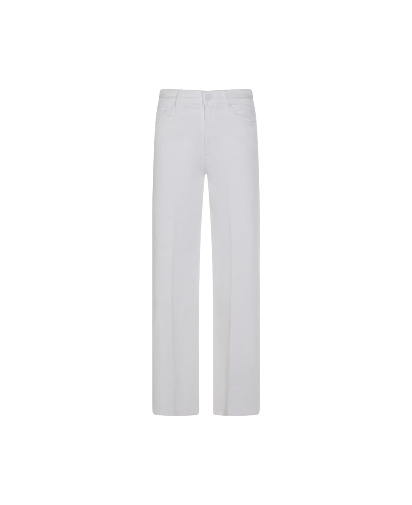 Mother White Cotton Jeans - White