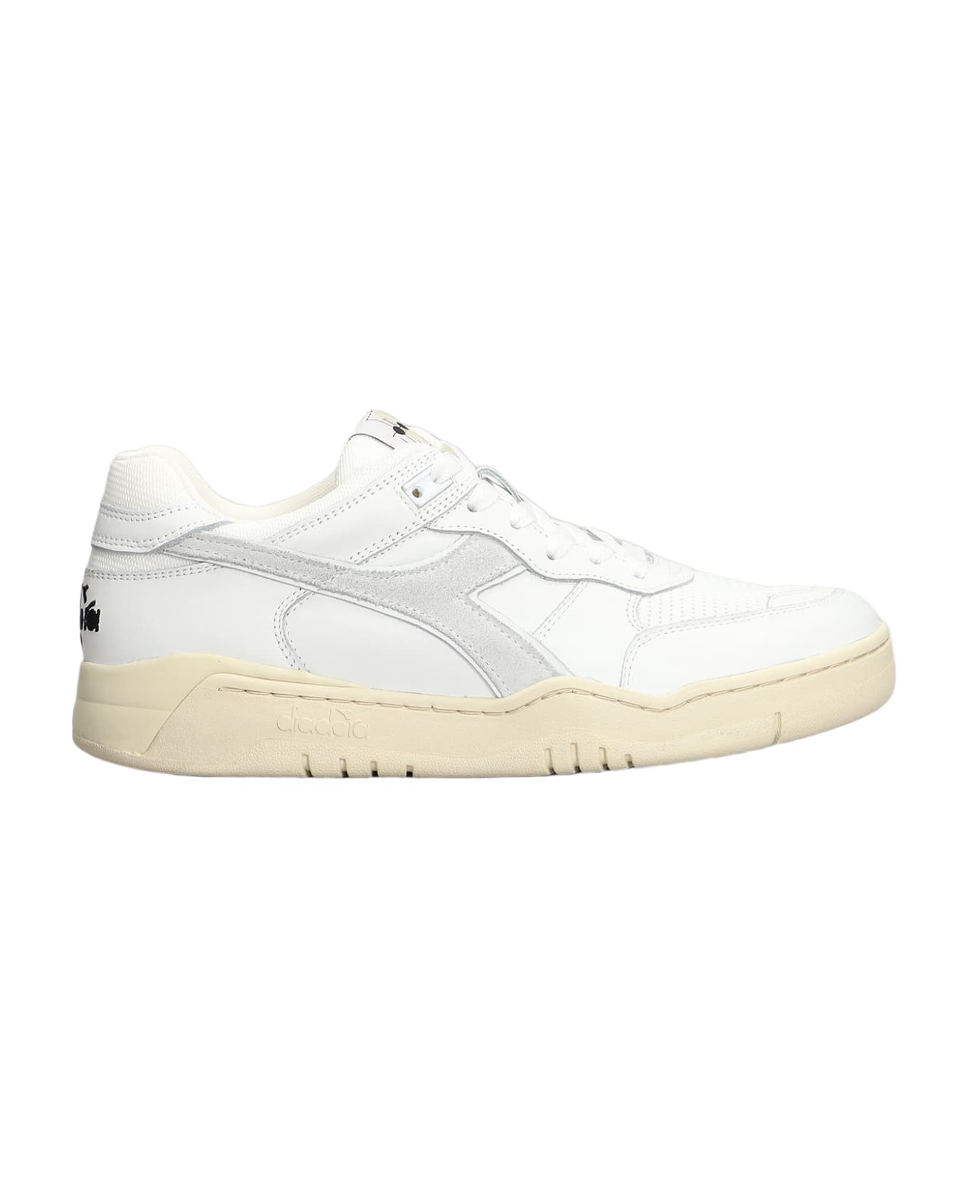Diadora B.560 Used Sneakers In White Leather - white スニーカー