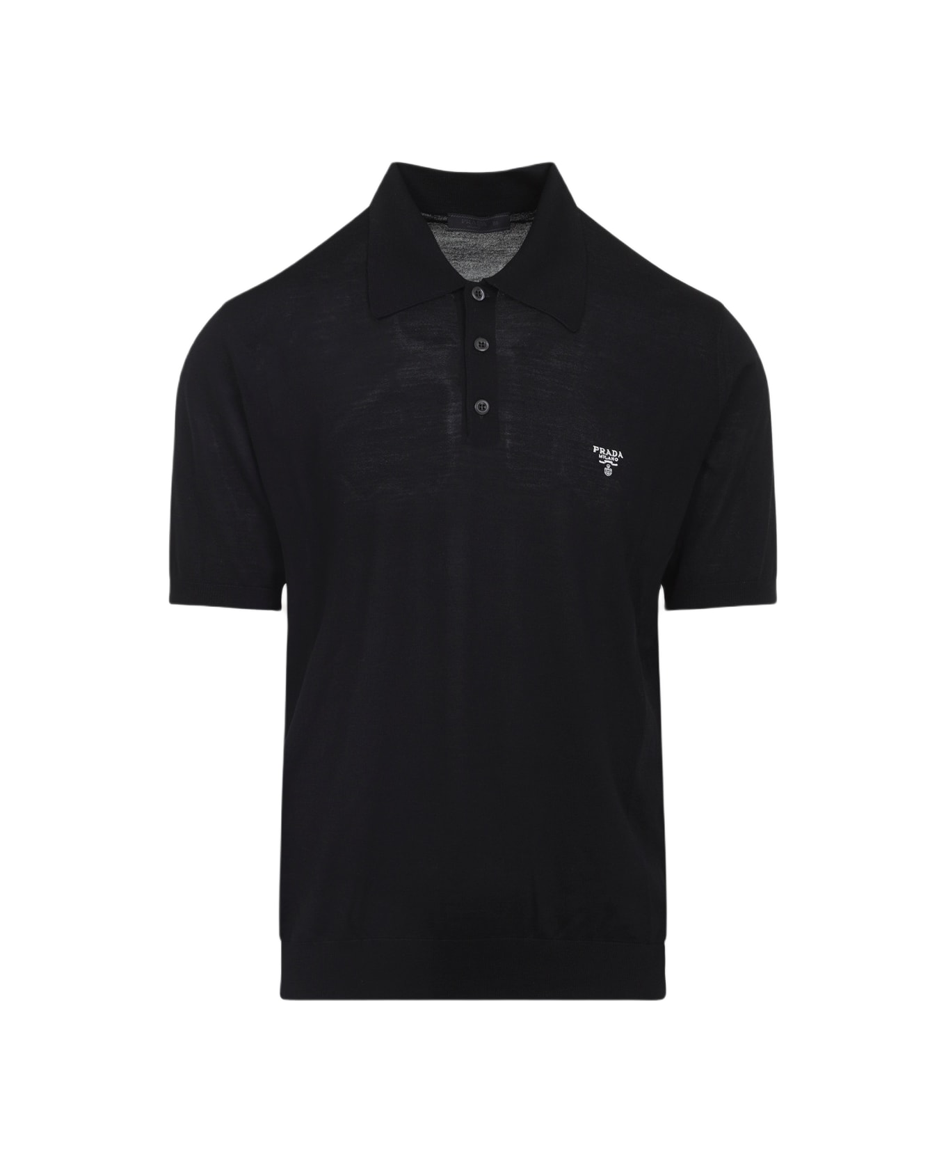 Prada Knit Polo - Nero