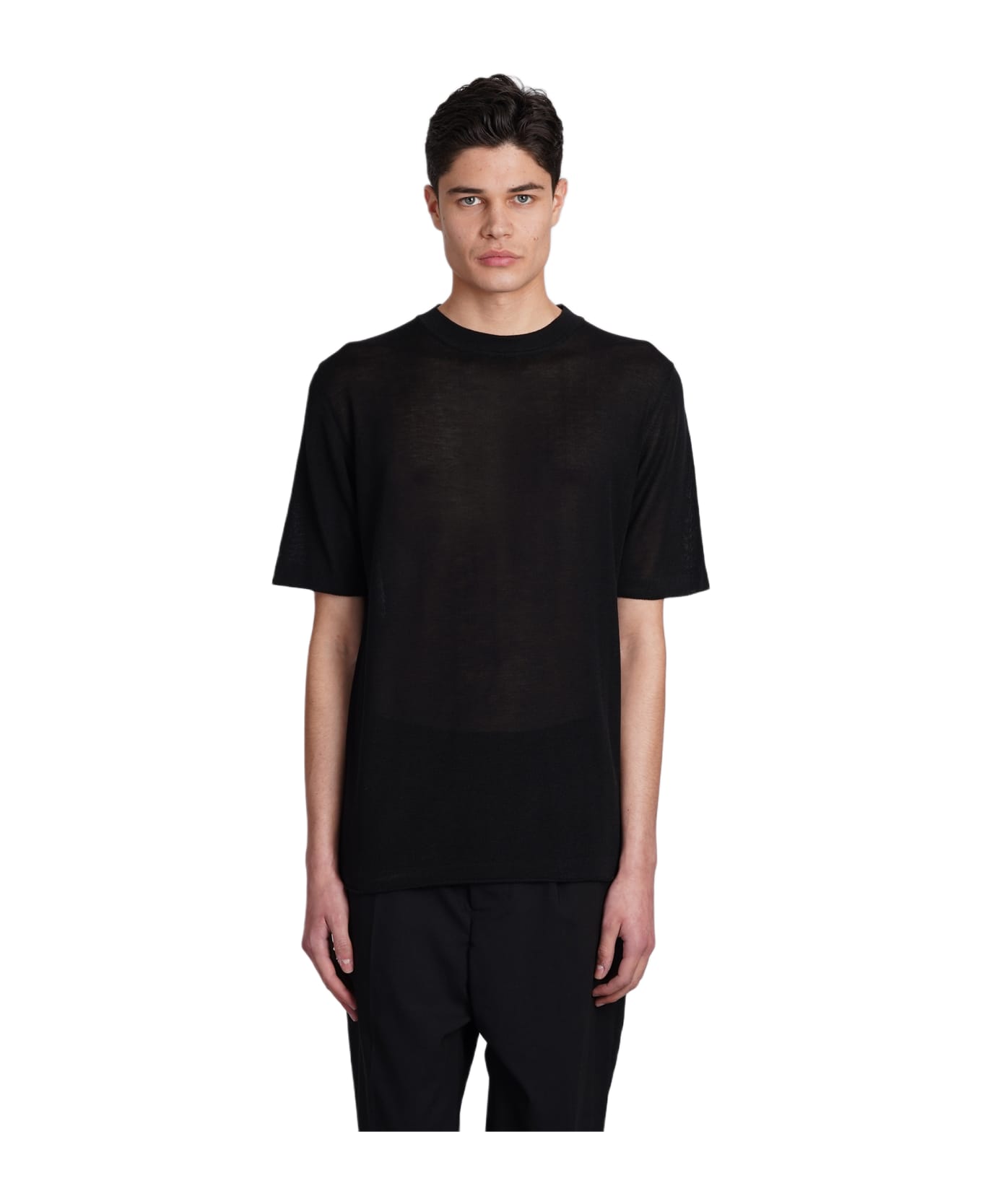 Mauro Grifoni T-shirt In Black Polyamide Polyester - black