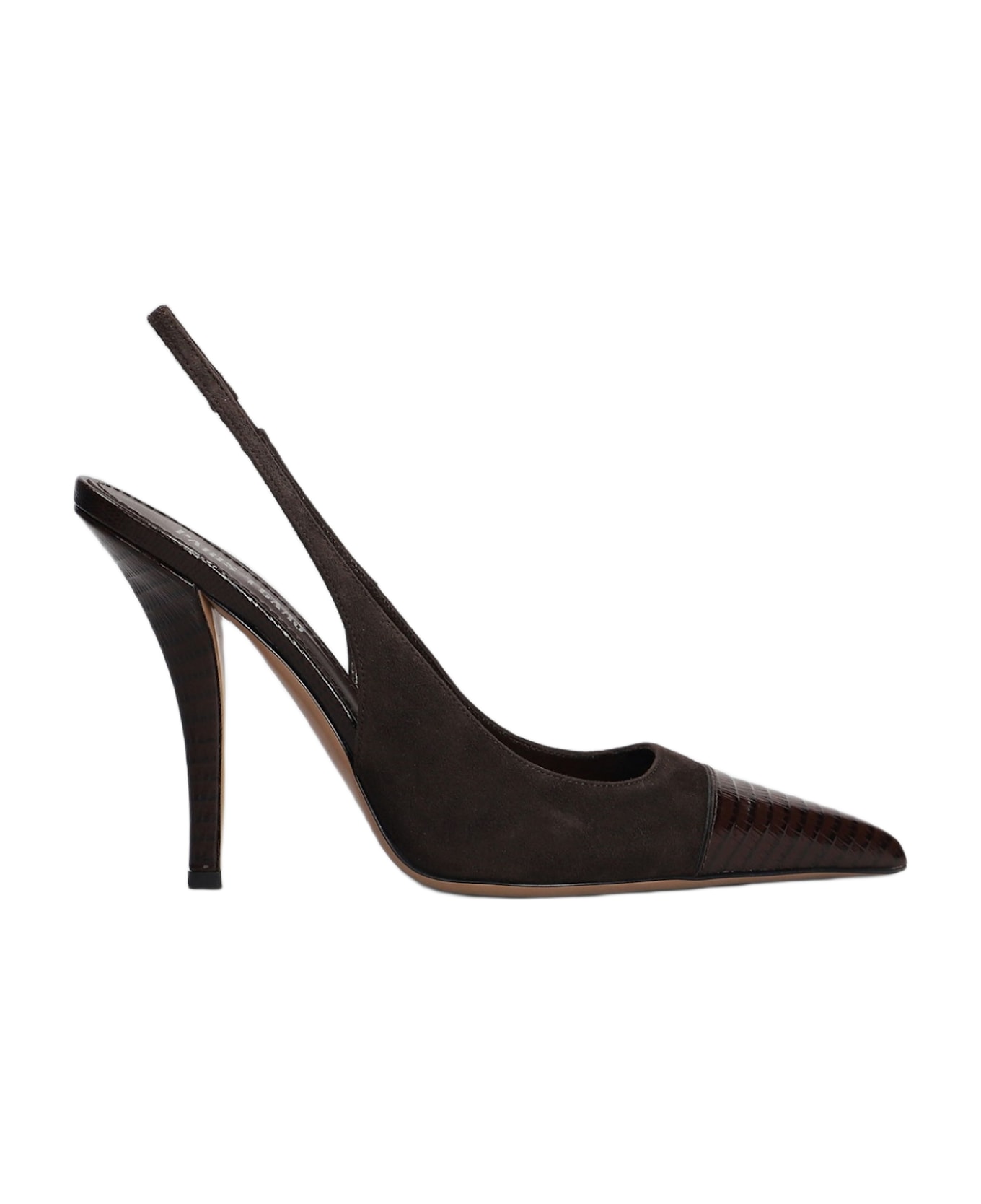 Paris Texas Miranda 105 Pumps In Dark Brown Suede - dark brown