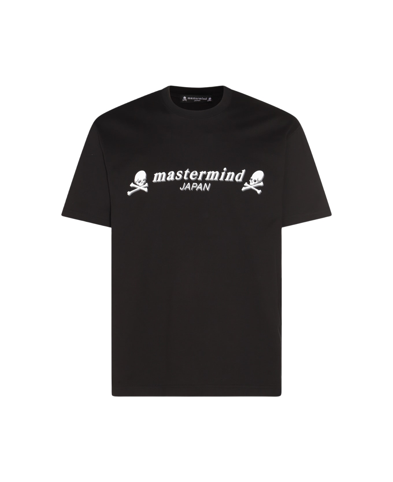 Mastermind Japan Black And White Cotton T-shirt - Black
