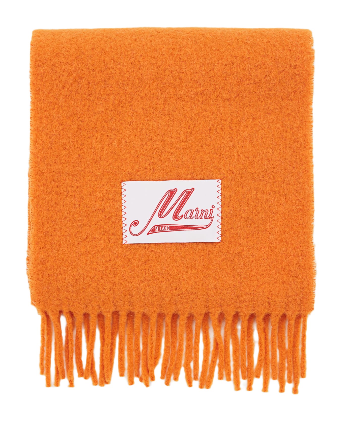 Marni Wool Scarf - Orange