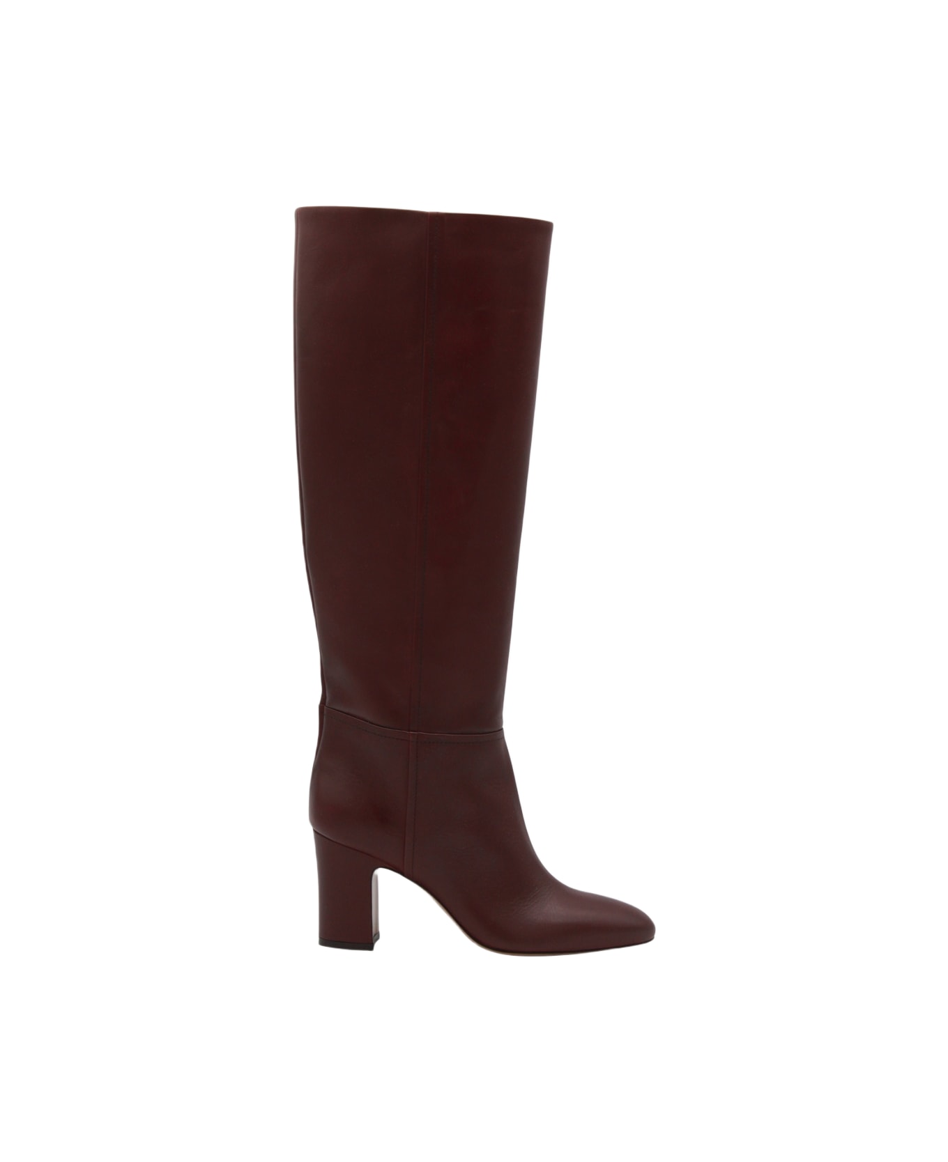 Paris Texas Brown Leather Boots - ROUGE NOIR