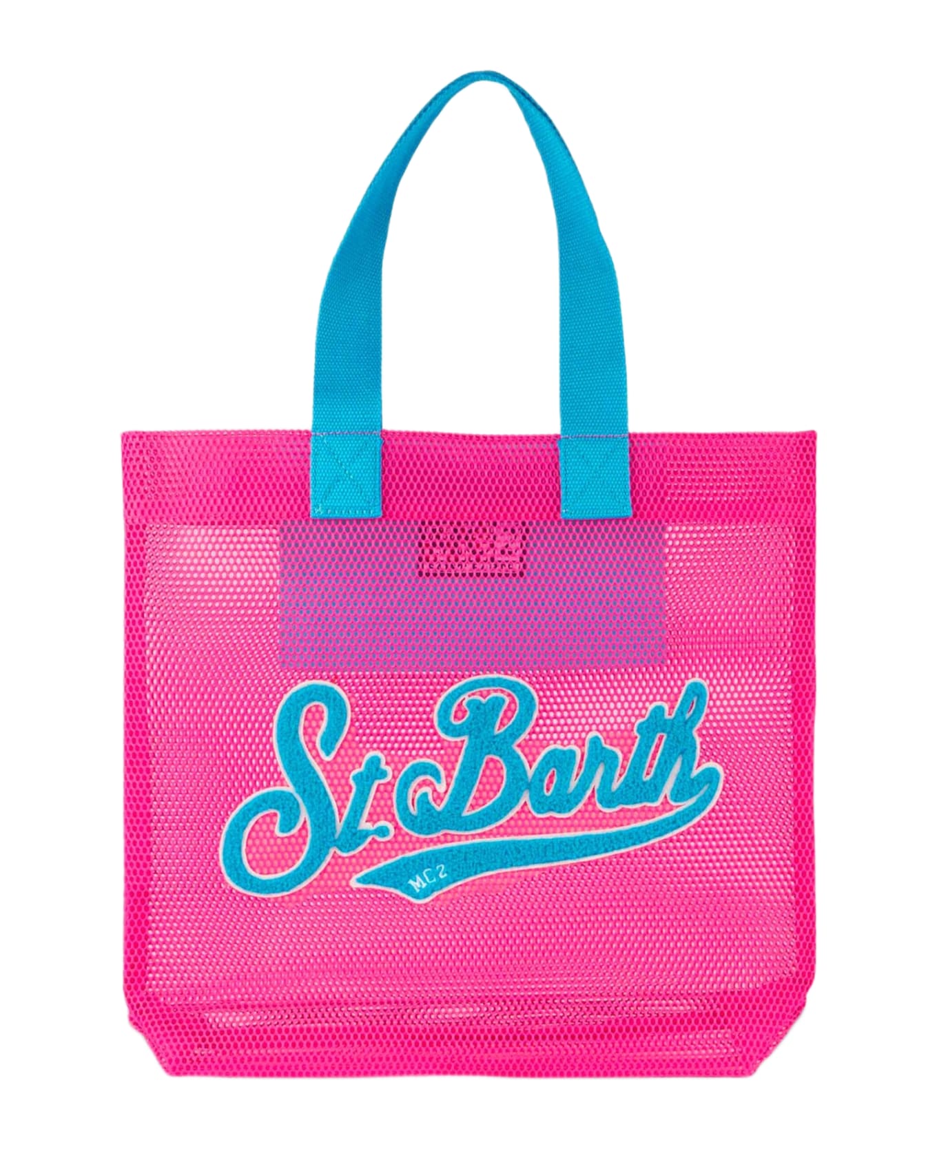 MC2 Saint Barth Mesh Fuchsia Shopper Bag With Terry Patch - PINK トートバッグ
