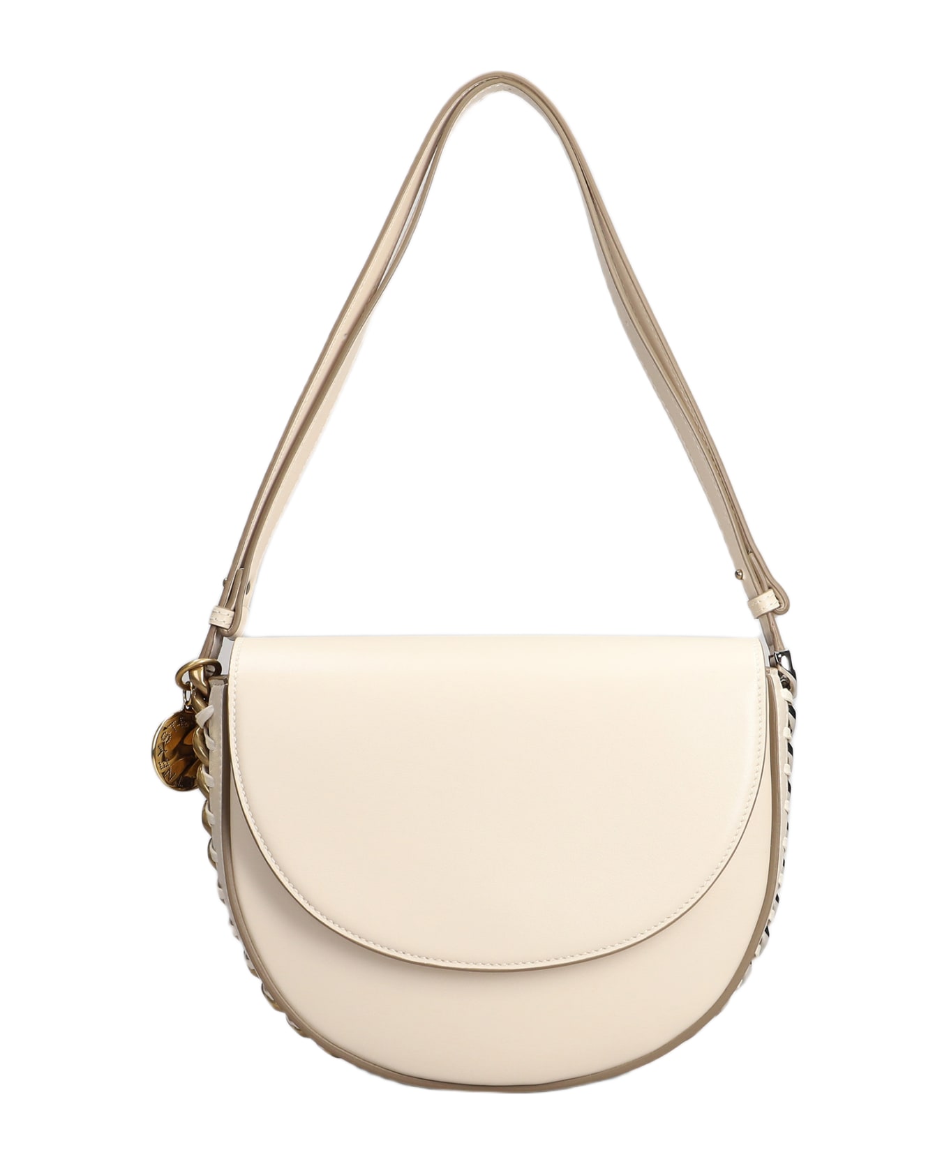 Stella McCartney Shoulder Bag In White Faux Leather - white