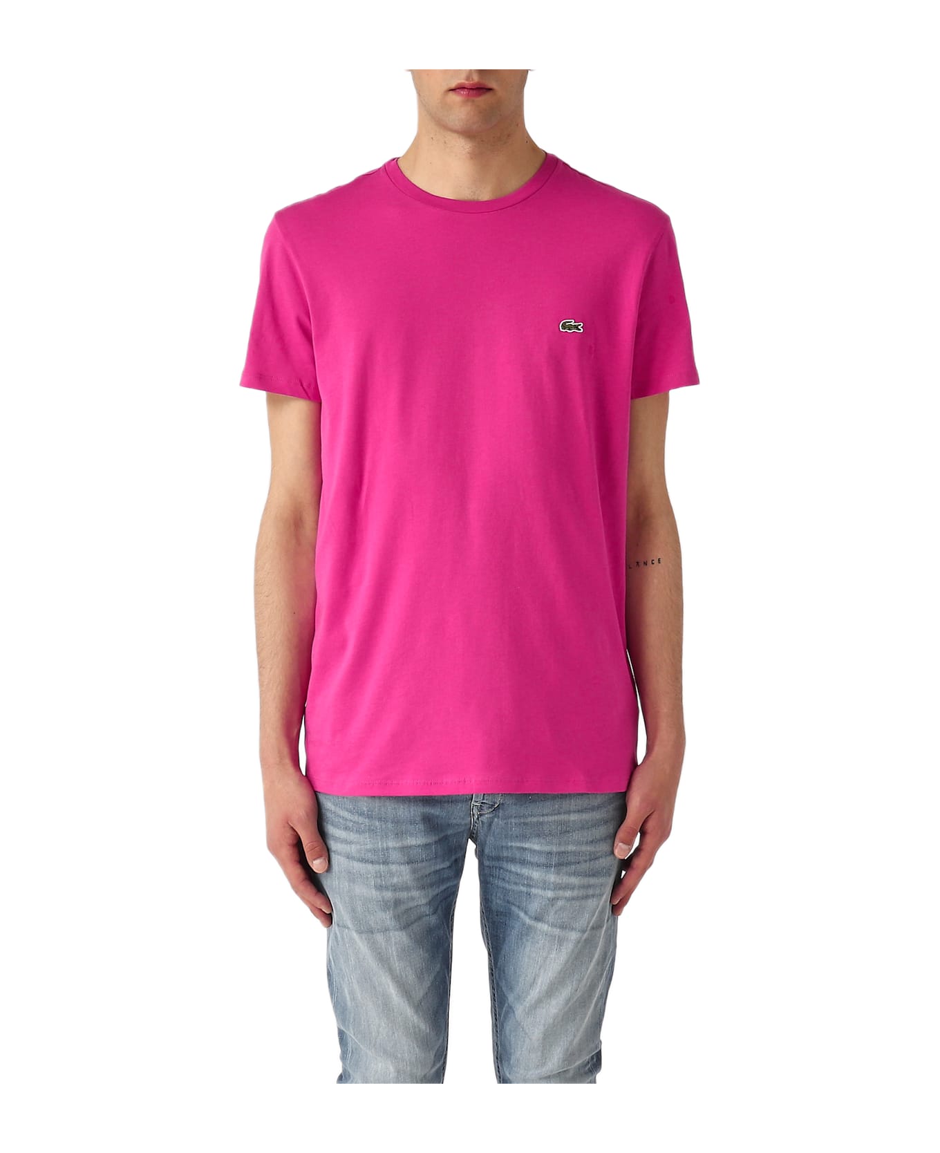 Lacoste T-shirt Pima Cotton Th6709 T-shirt - ROSA CARICO