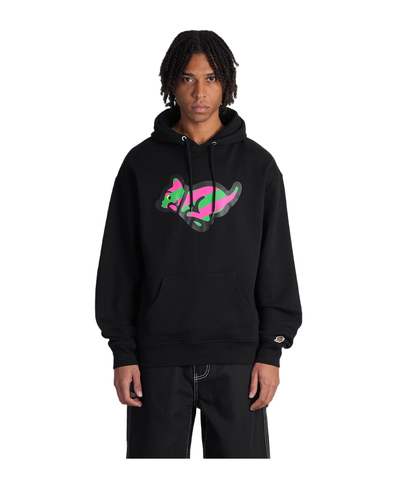 Icecream Sweatshirt In Black Cotton - black