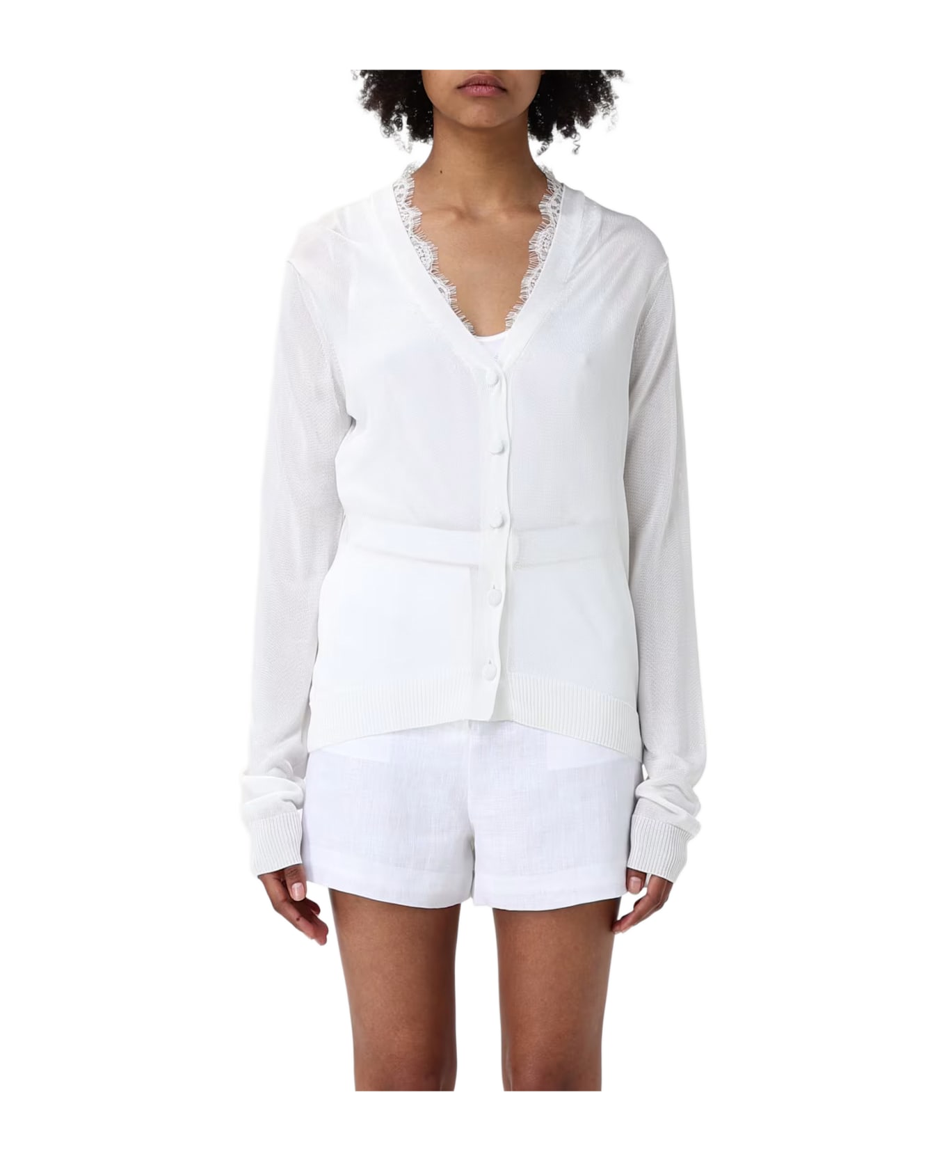 MVP Wardrobe Cardigan - Bianco Latte