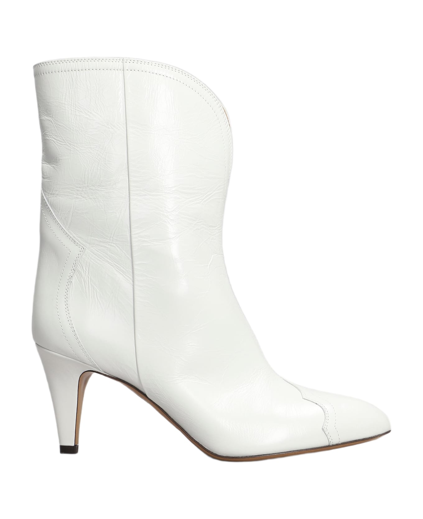 Isabel Marant Dytho High Heels Ankle Boots - WHITE