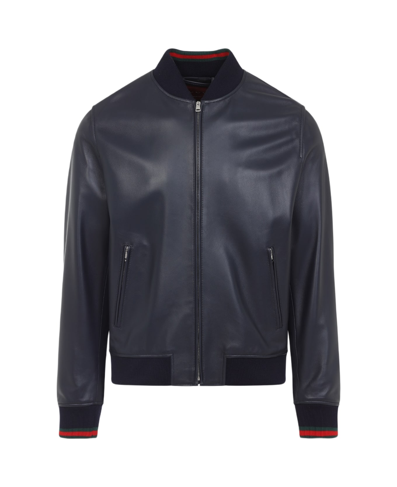 Gucci Bomber Jacket - Blu Navy Rosso ジャケット