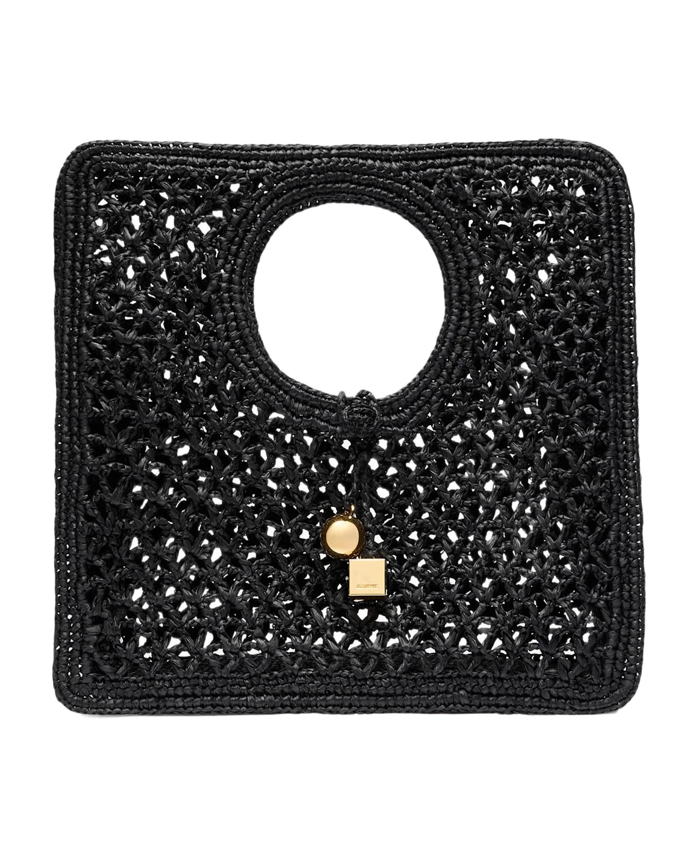 Jacquemus Le Petit Carre Spiaggia Bag - Black