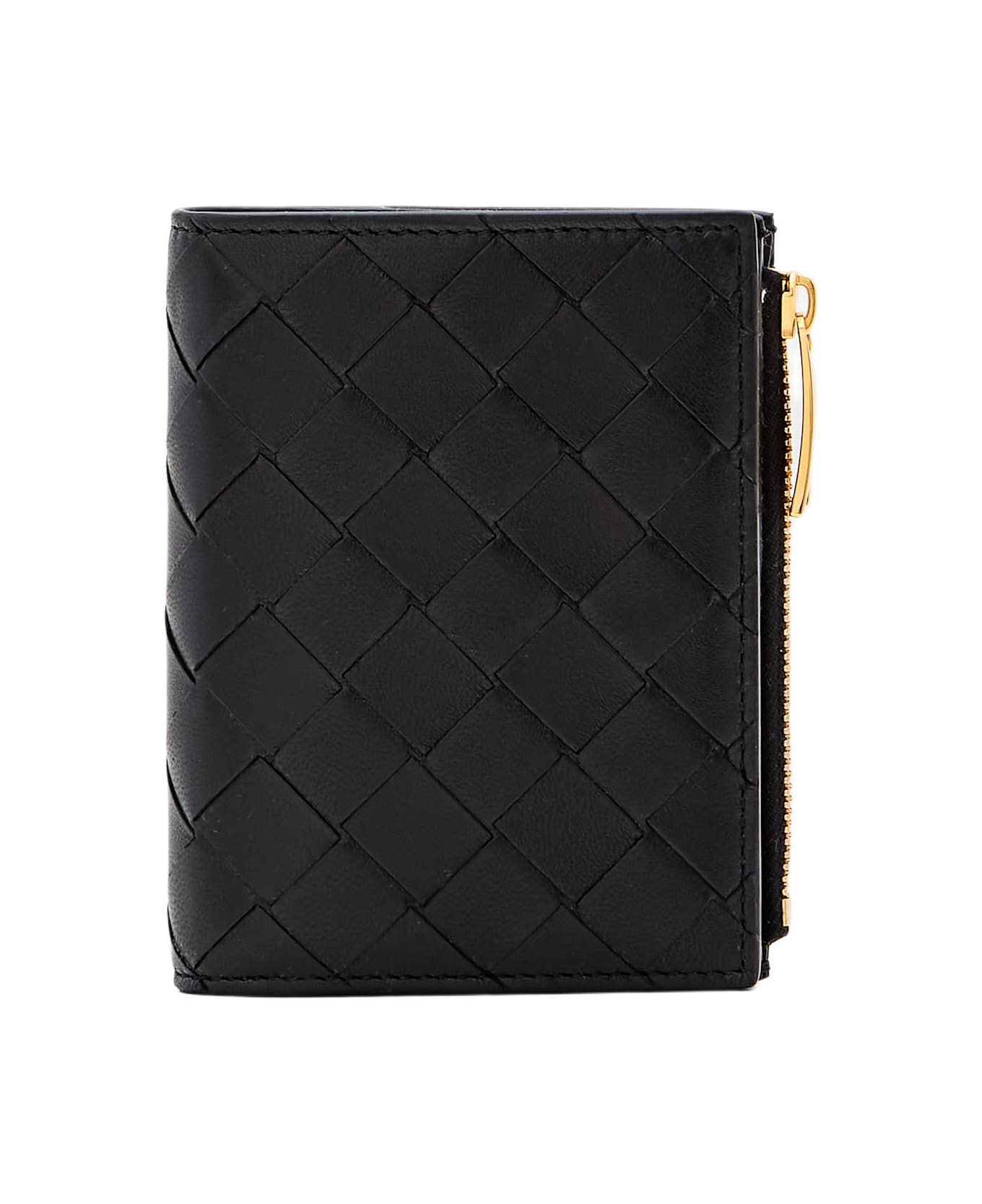 Bottega Veneta Leather Card-holder - Black