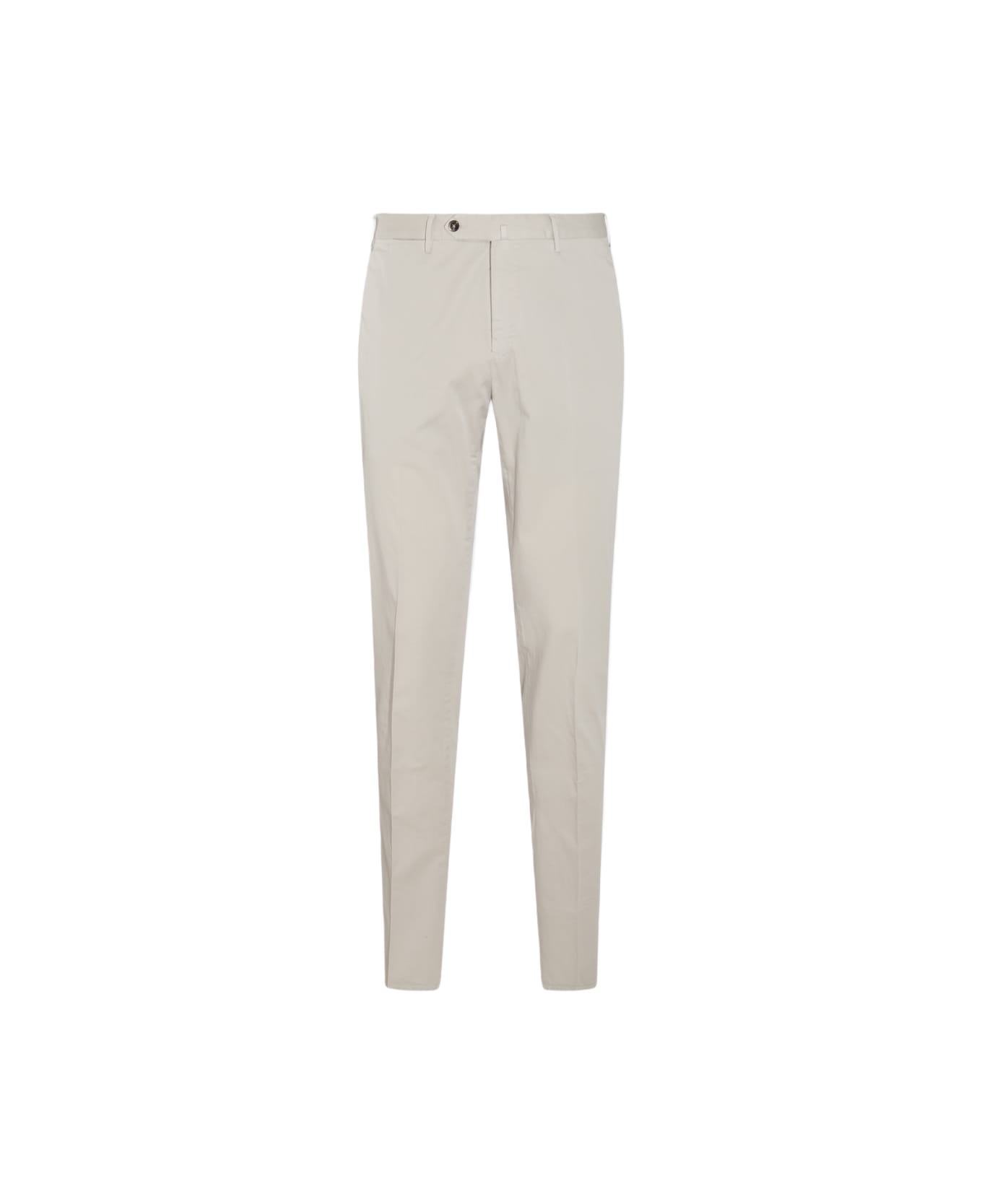 PT Torino Light Grey Cotton Pants - Light Grey