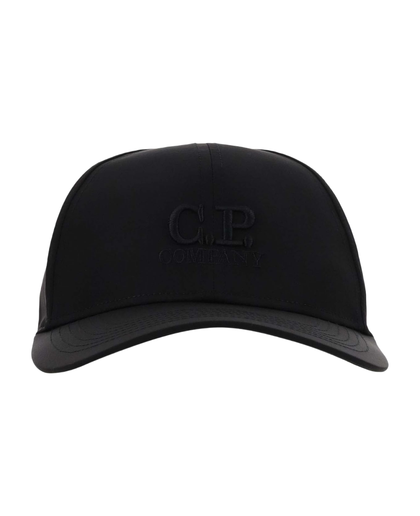 C.P. Company Nylon Lens Hat With Logo - Black