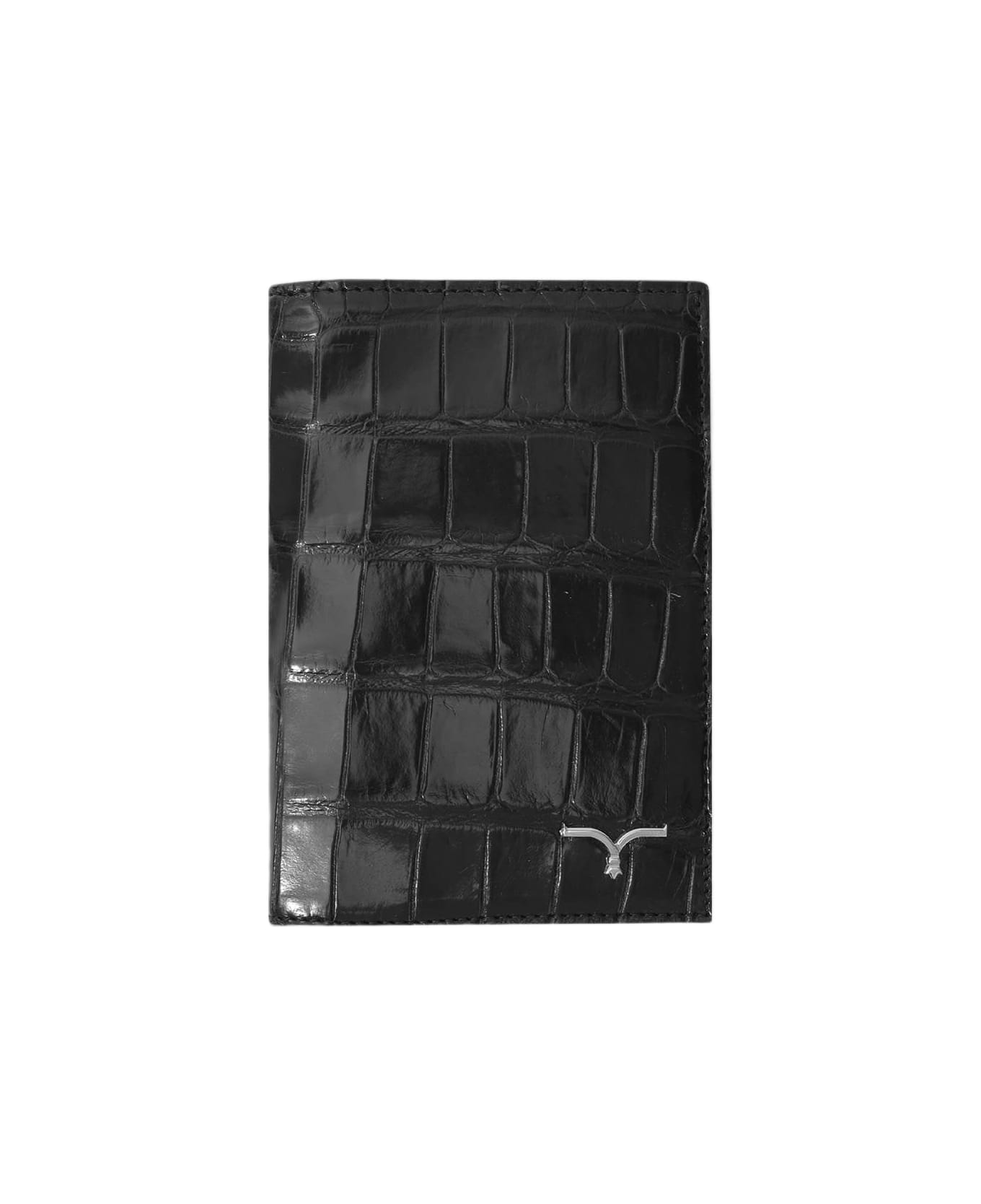 Larusmiani Passport Holder Away Accessory - Black