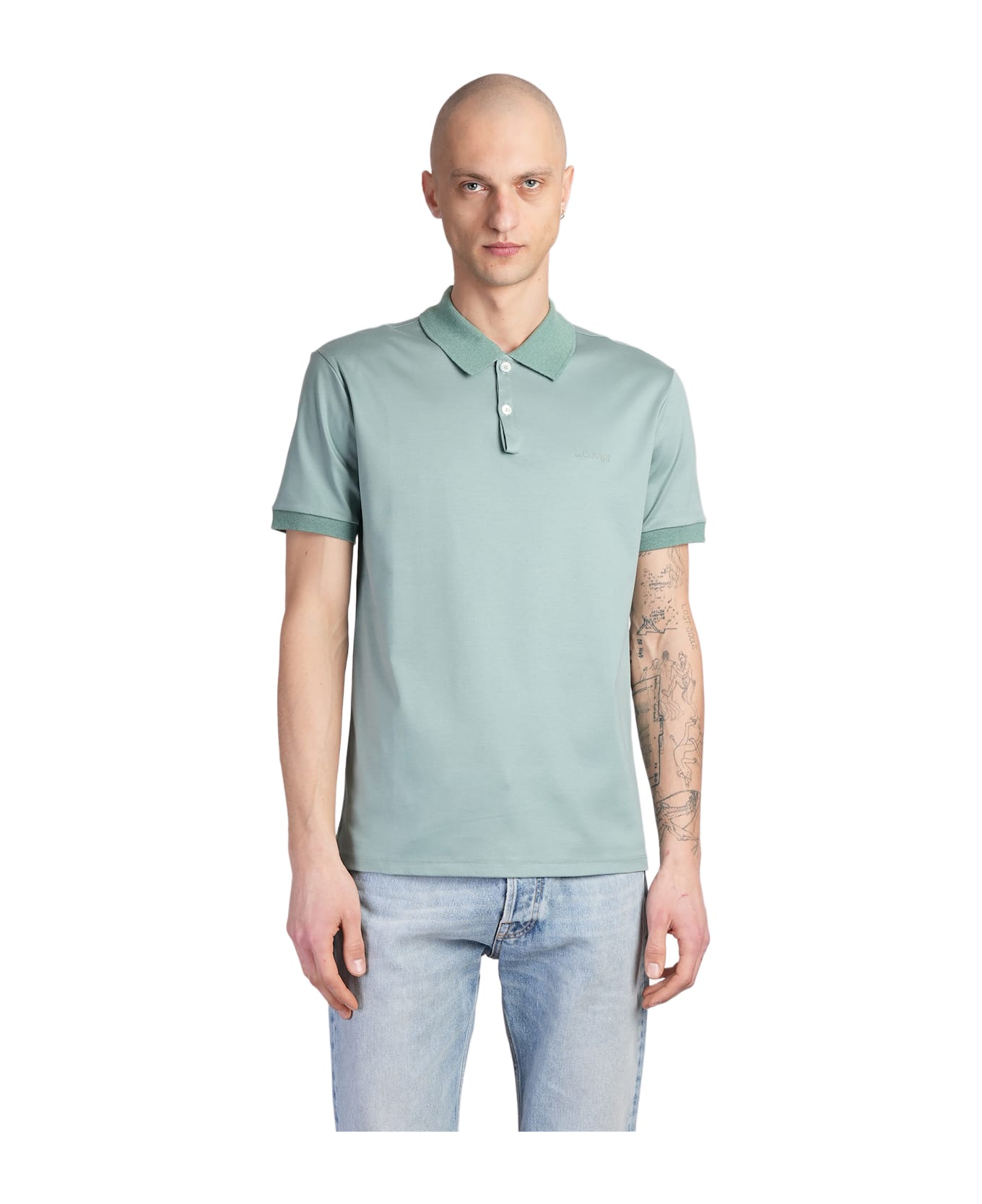 Lanvin Polo In Green Cotton - green