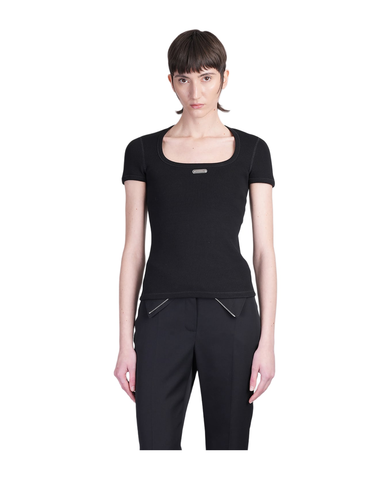 Alexander McQueen Topwear In Black Cotton - black