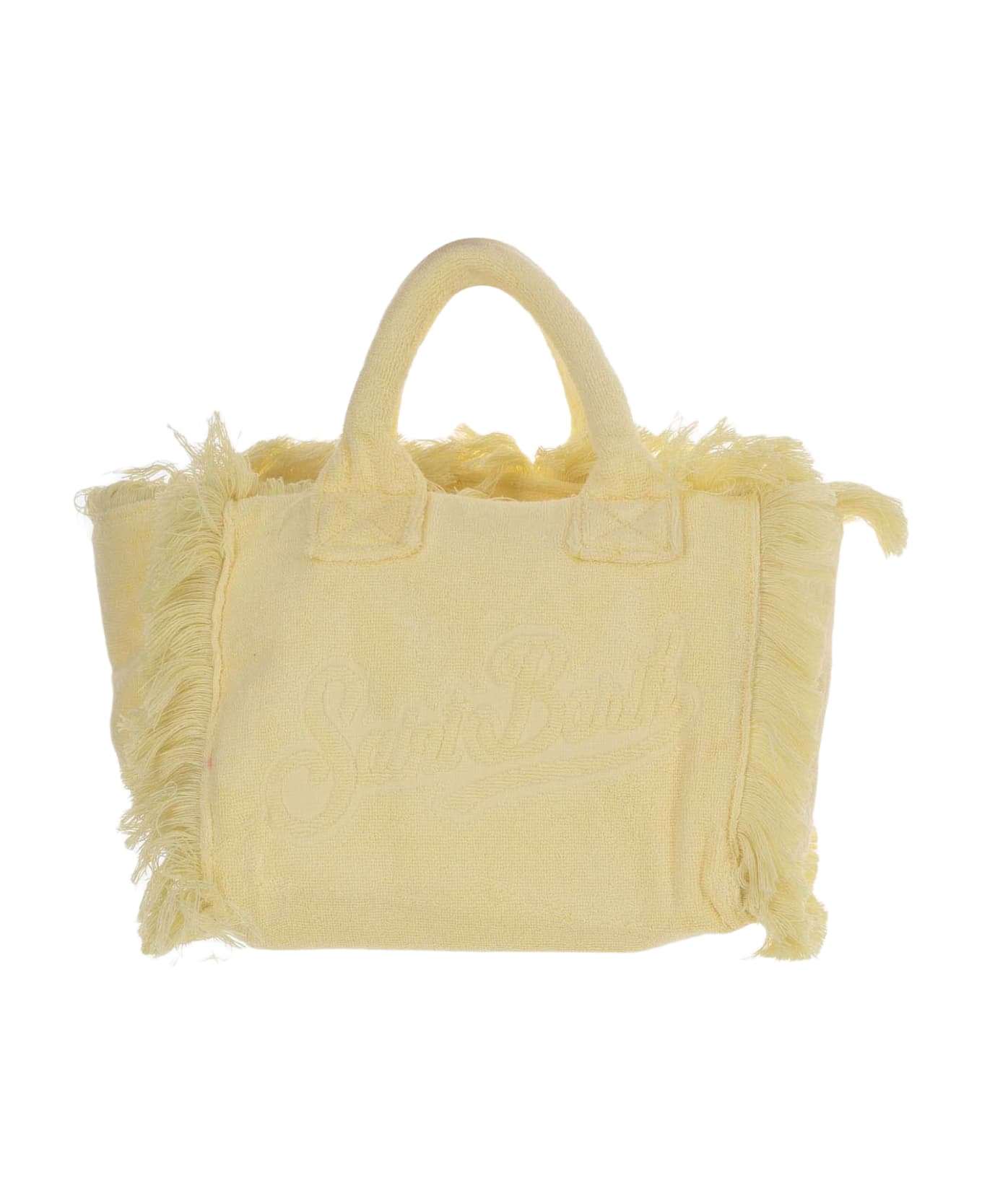 MC2 Saint Barth Colette Terry Cloth Tote Bag With Embroidery - Yellow