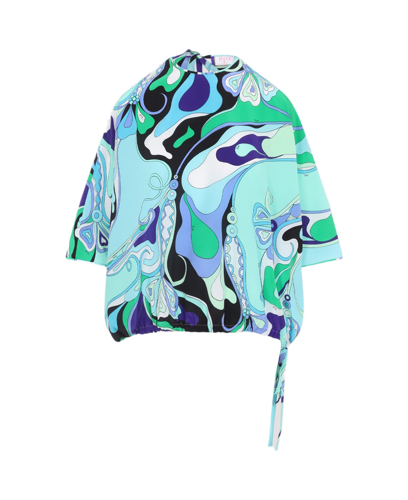 Pucci Orchidee Blouse - Verde Lilla