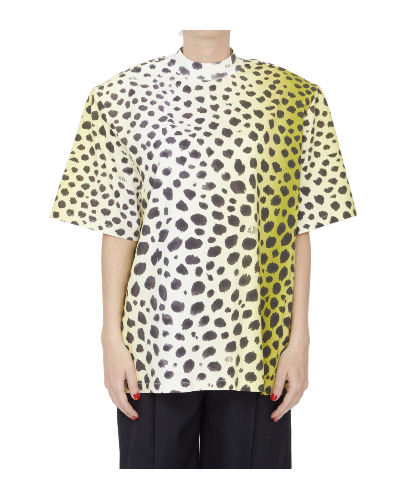 The Attico Kilie T-shirt - YELLOW Tシャツ