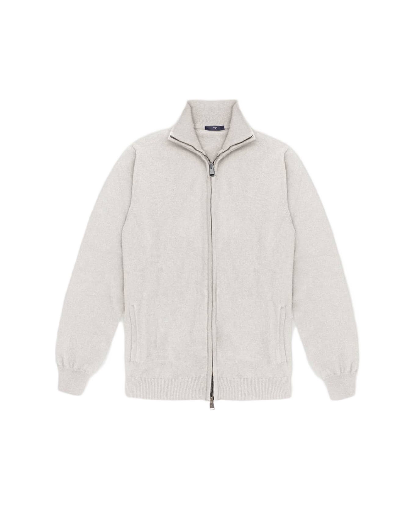Larusmiani Cardigan Full Zip Warth Jacket - Ivory