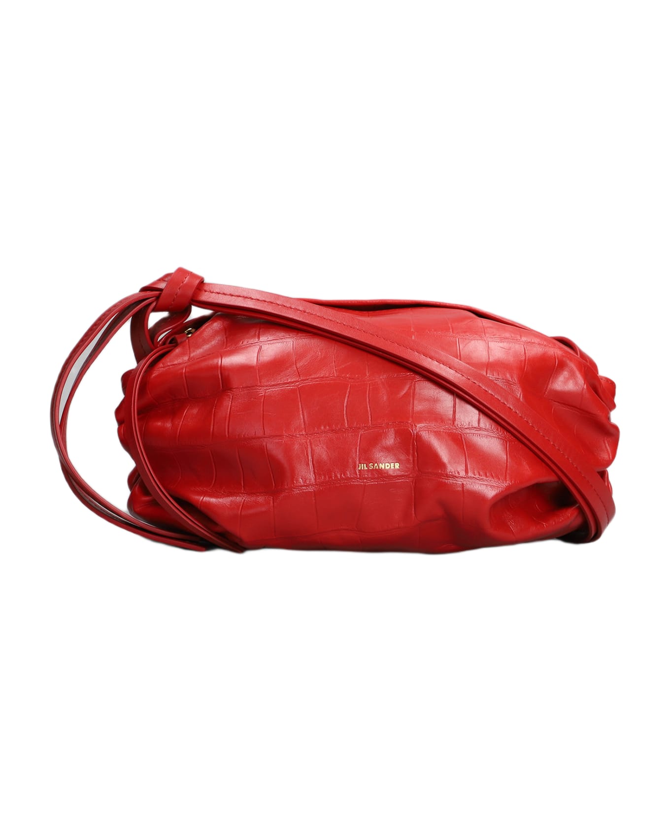 Jil Sander Shoulder Bag In Red Leather - red ショルダーバッグ