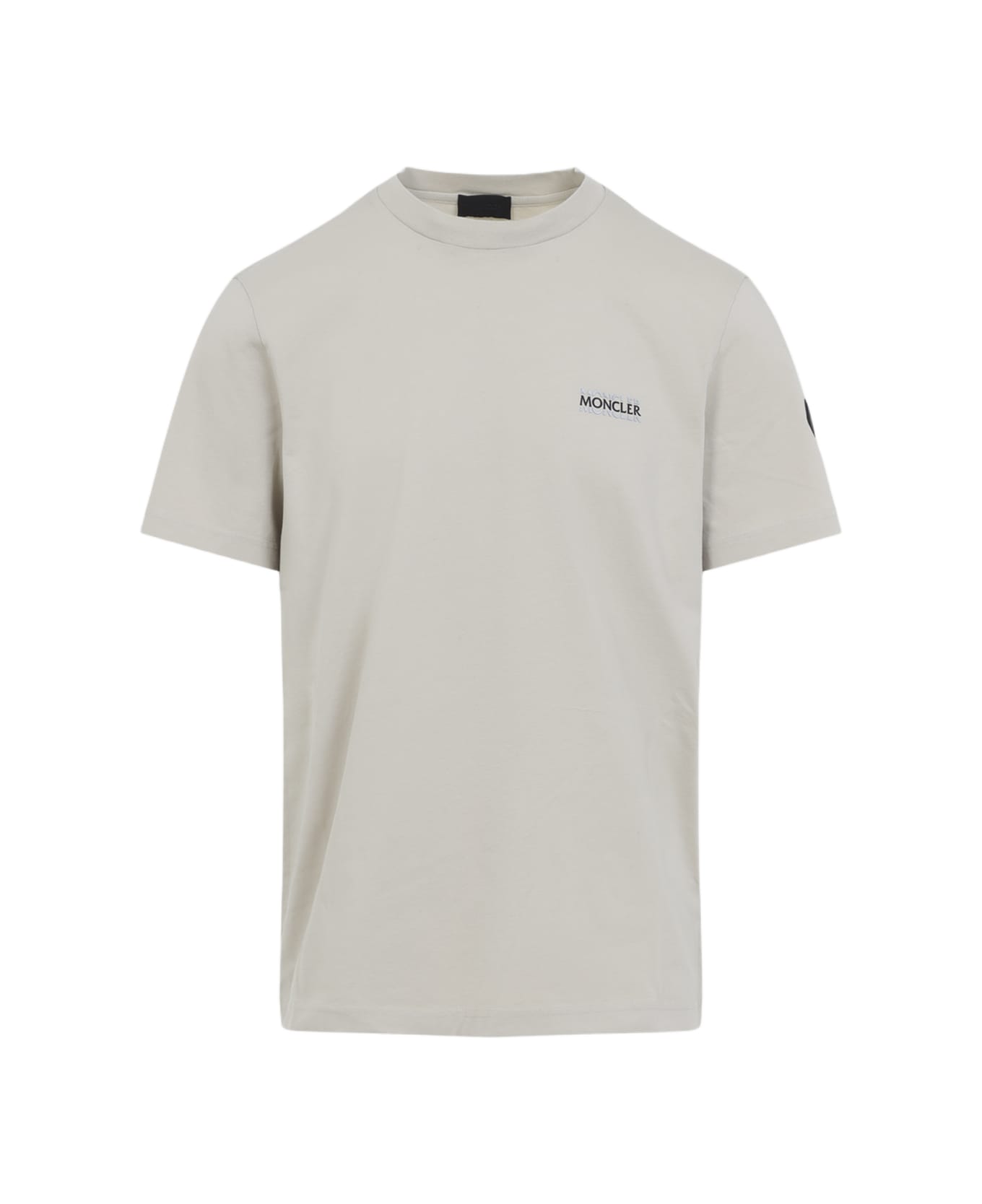Moncler Cotton T-shirt - Light Grey