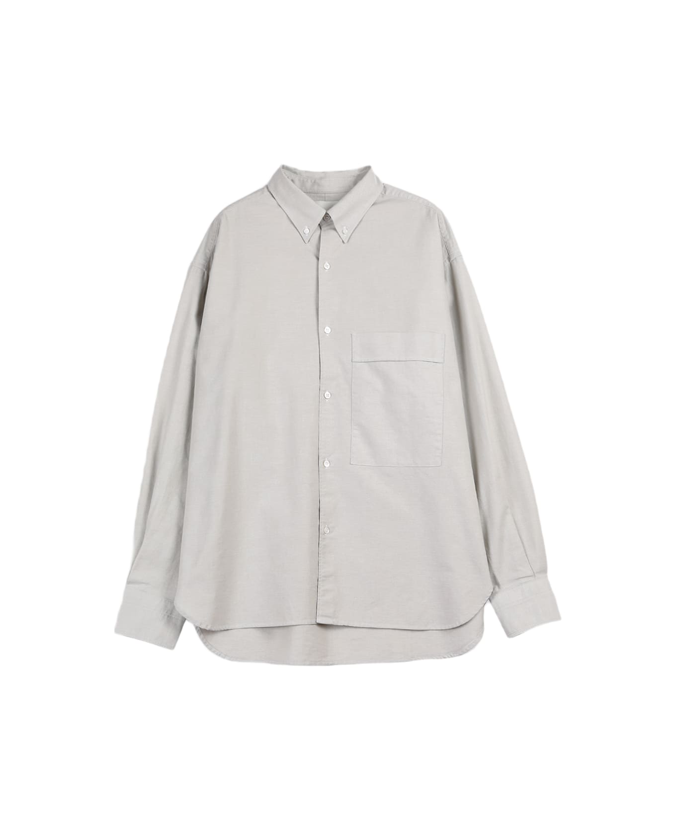 Studio Nicholson Oxford Shirt Grey cotton oxford shirt - Keble - Grigio