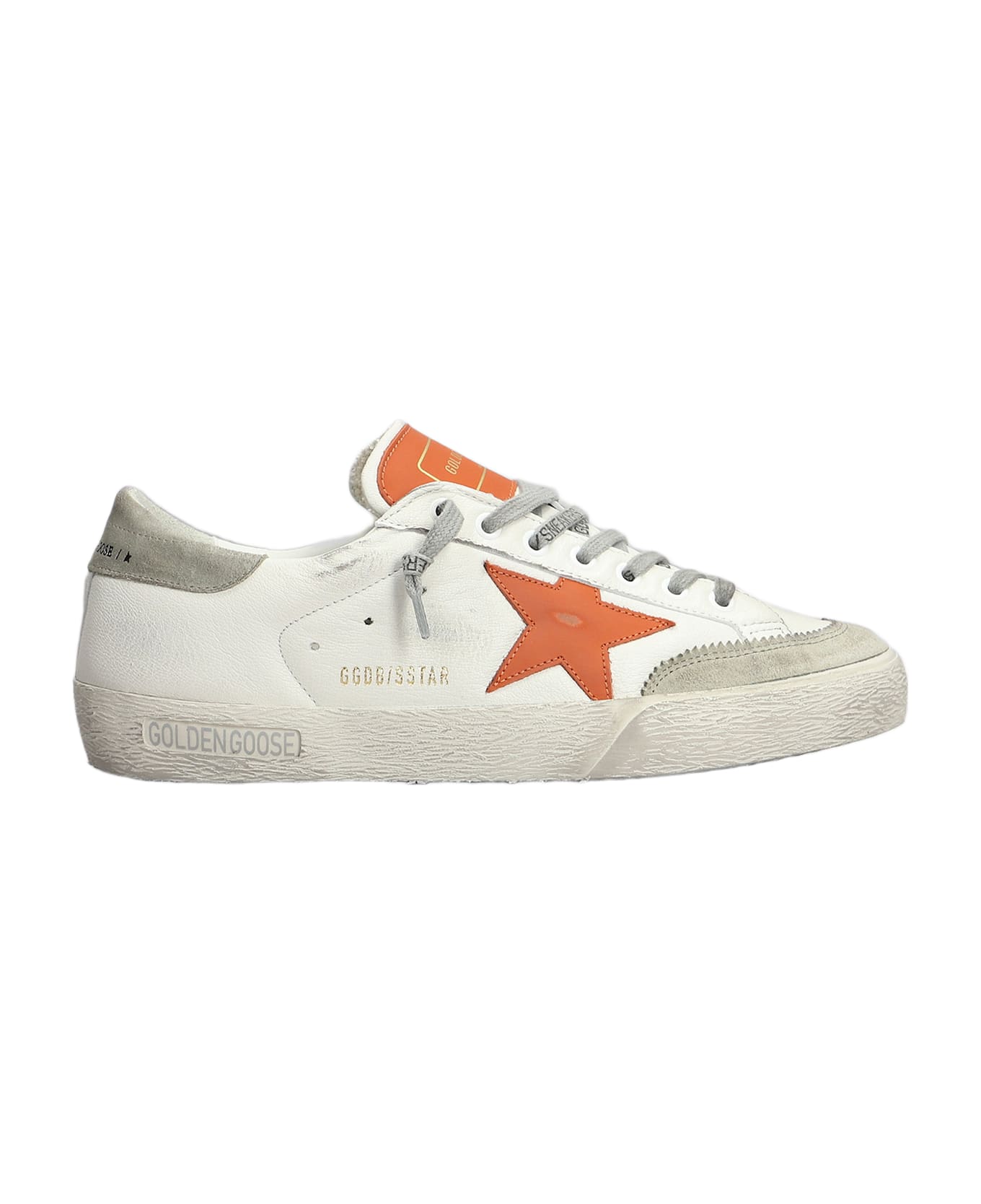 Golden Goose 'st' White Leather Sneakers - white