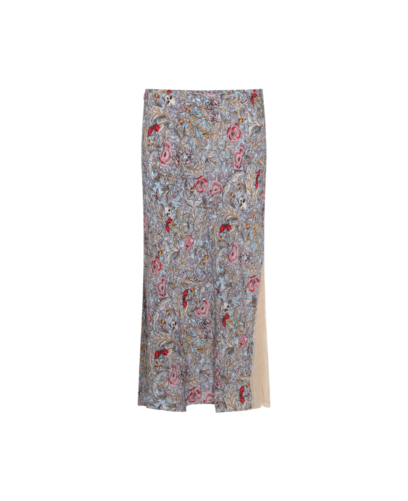 Zadig & Voltaire Multicolor Viscose Skirt - Mist