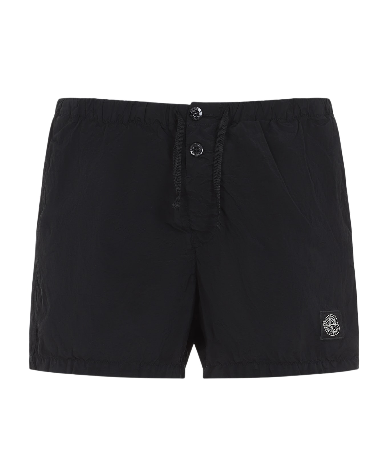 Stone Island Polyamide Shorts - Black