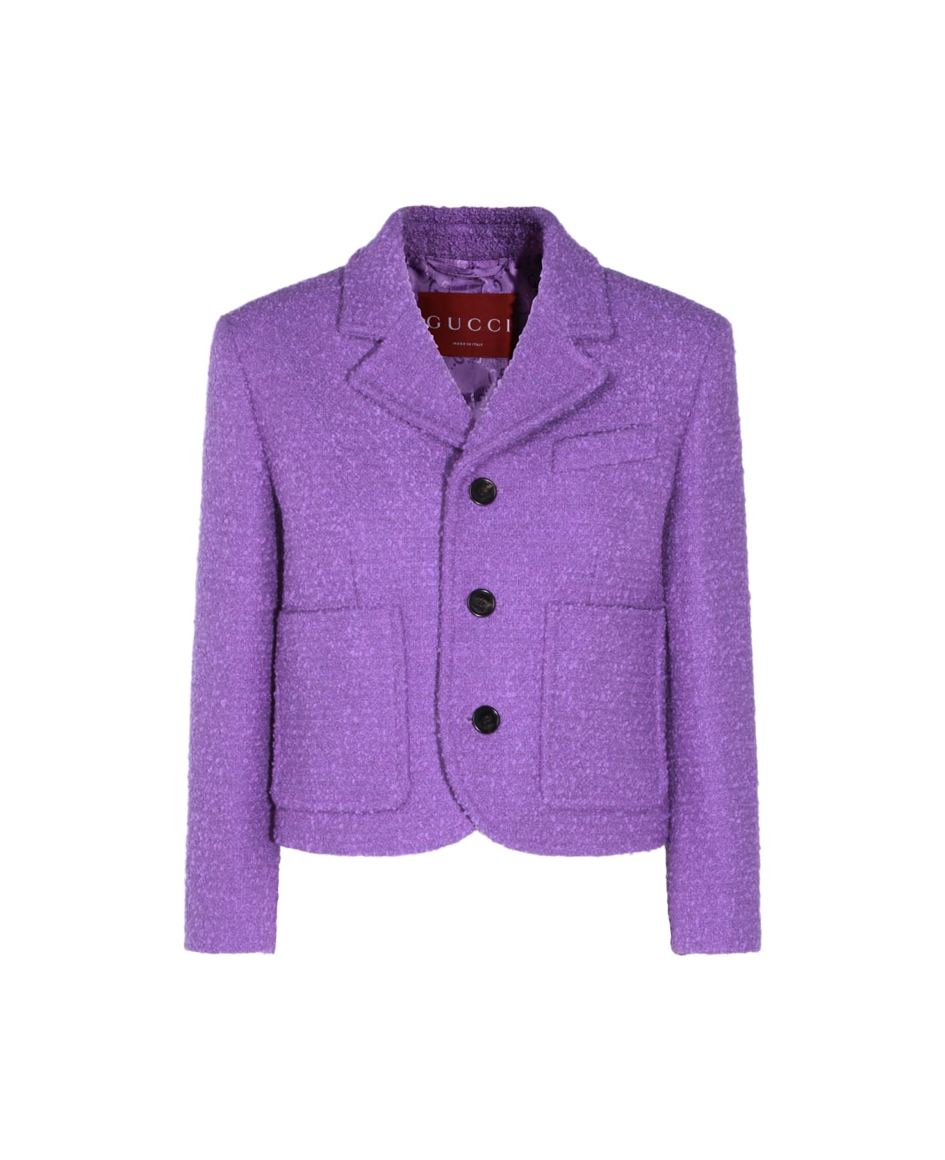 Gucci Purple Cotton Casual Jacket - PURPLE