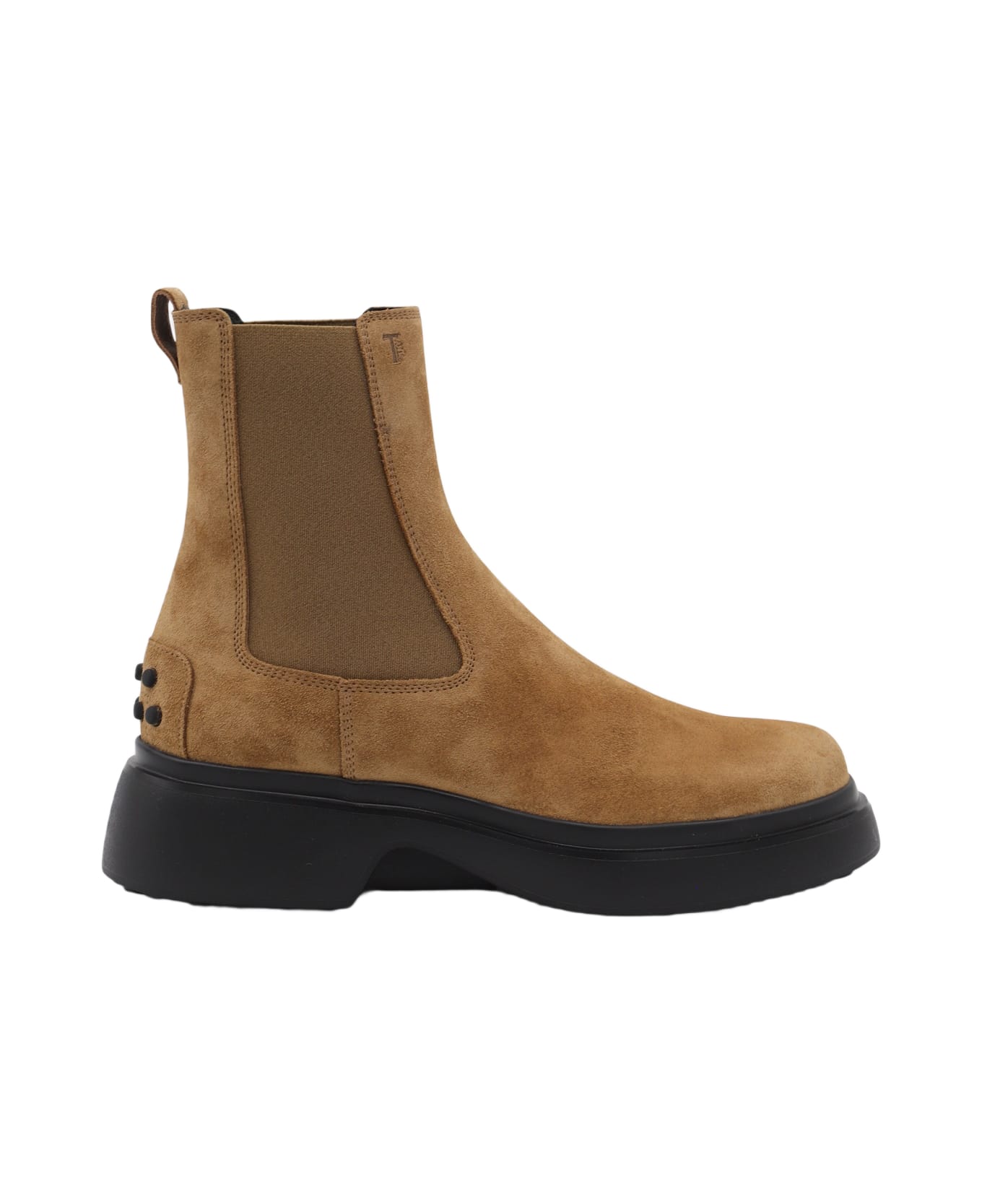 Tod
s Camel Suede And Leather Boots - SIGARO CHIARO