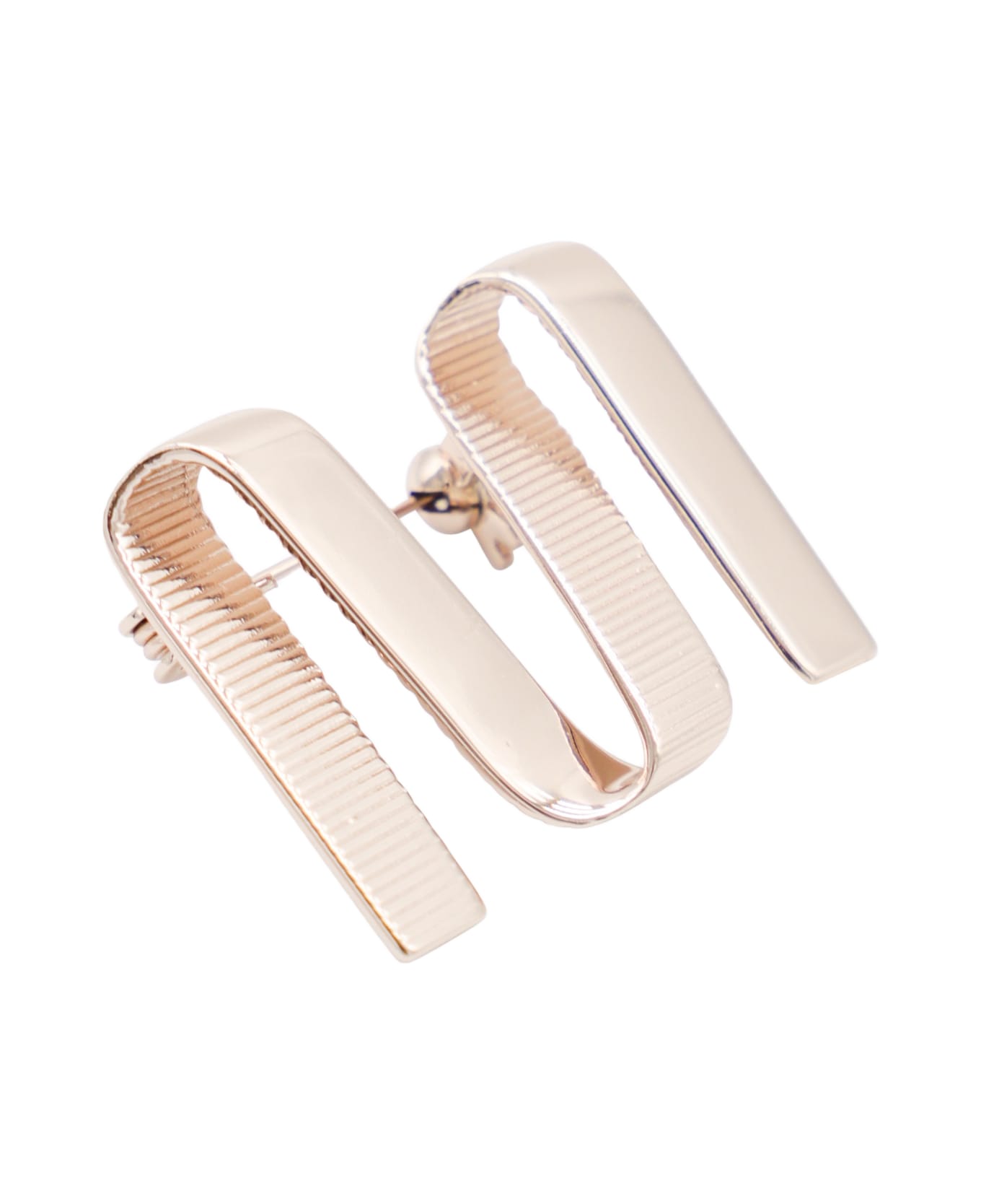 Max Mara Gold Tone Metal Brooches - Brown