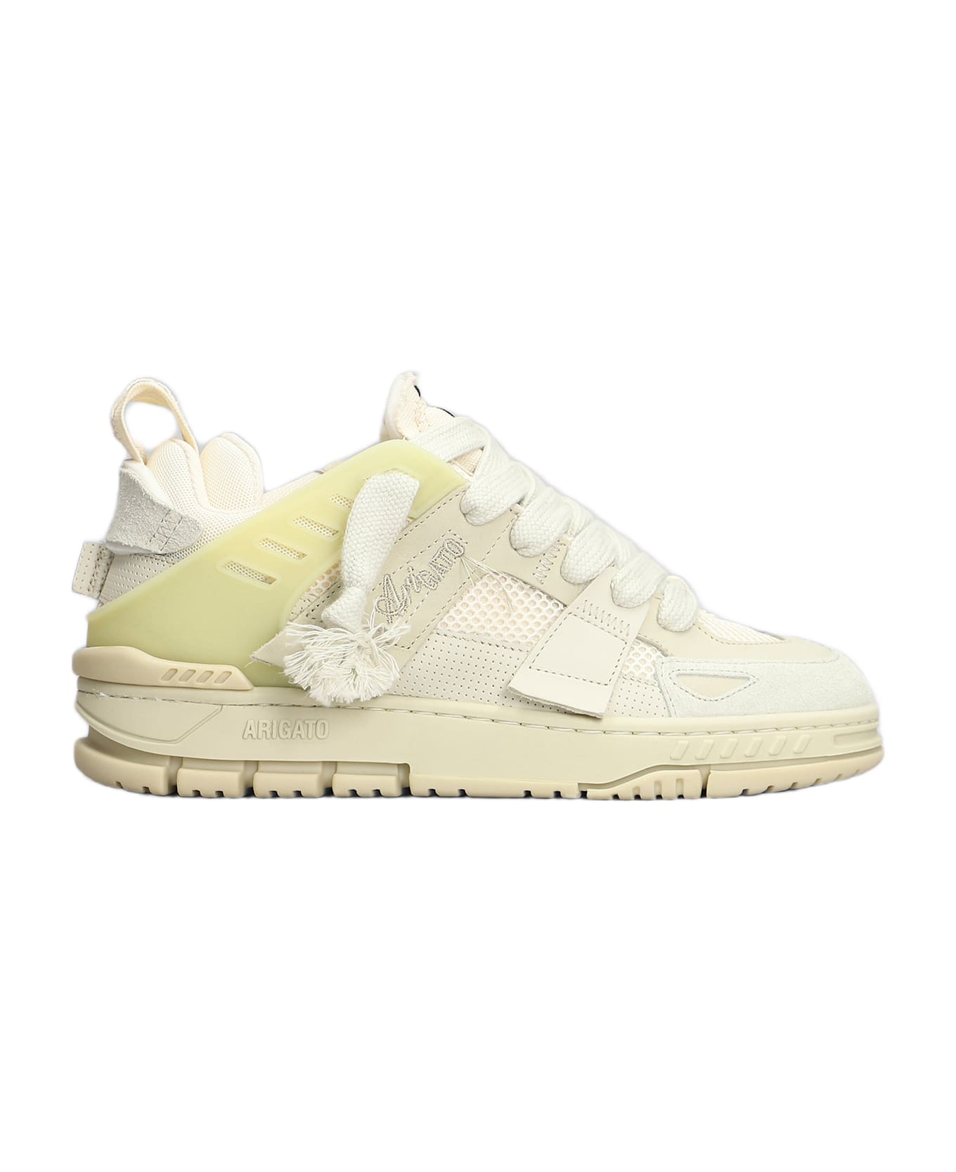 Axel Arigato Area Patchwork Sneakers In Beige Suede And Fabric - NEUTRALS スニーカー