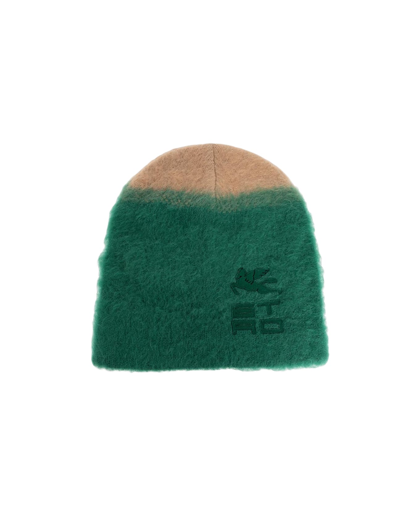 Etro Beanie With Logo - Green